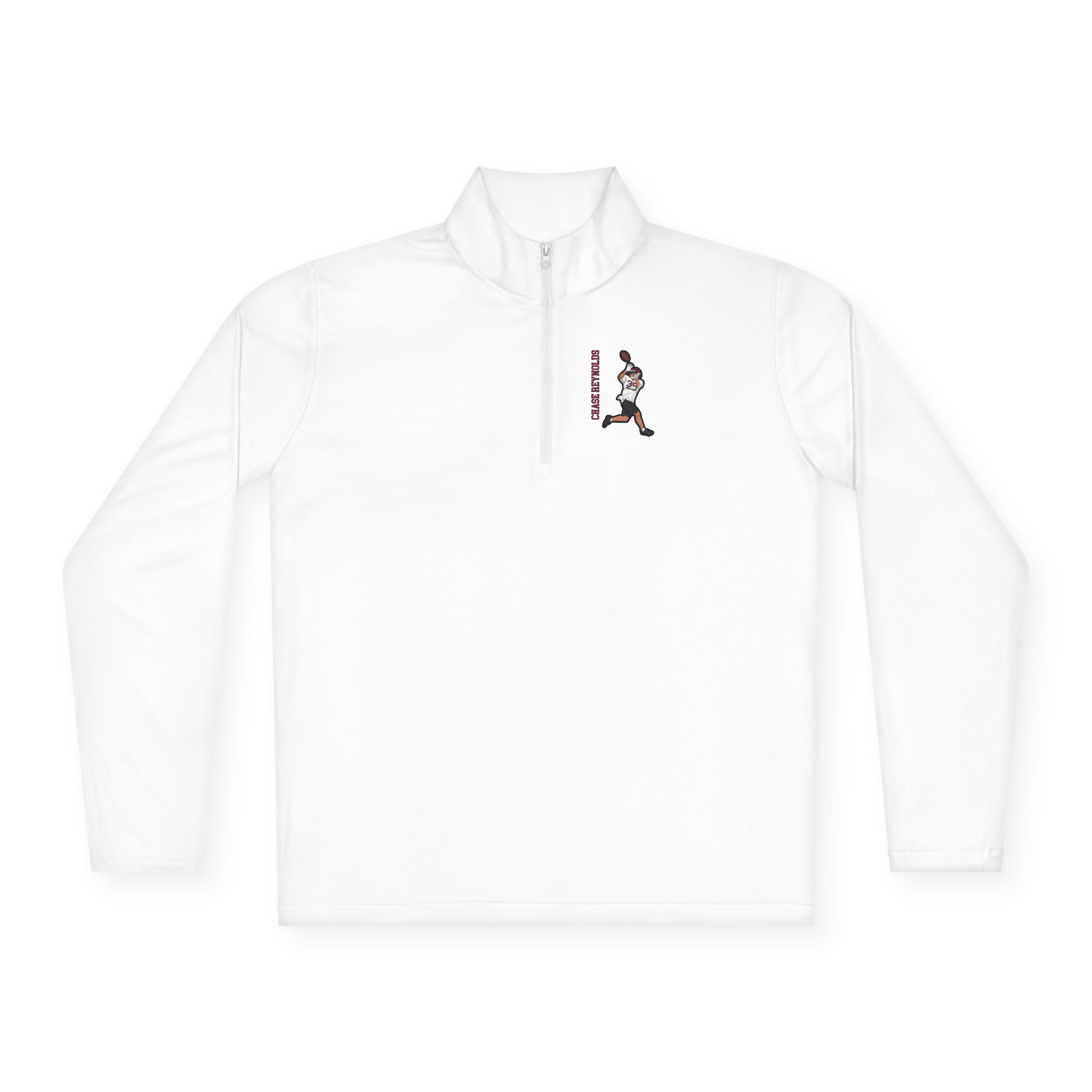 Q-Zip Pullover — character_name_vertical in White
