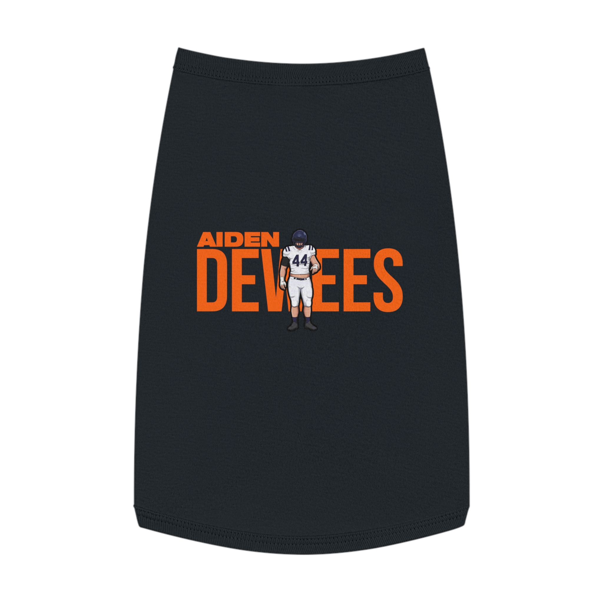 Pet Tank Top — character_player_name in Black