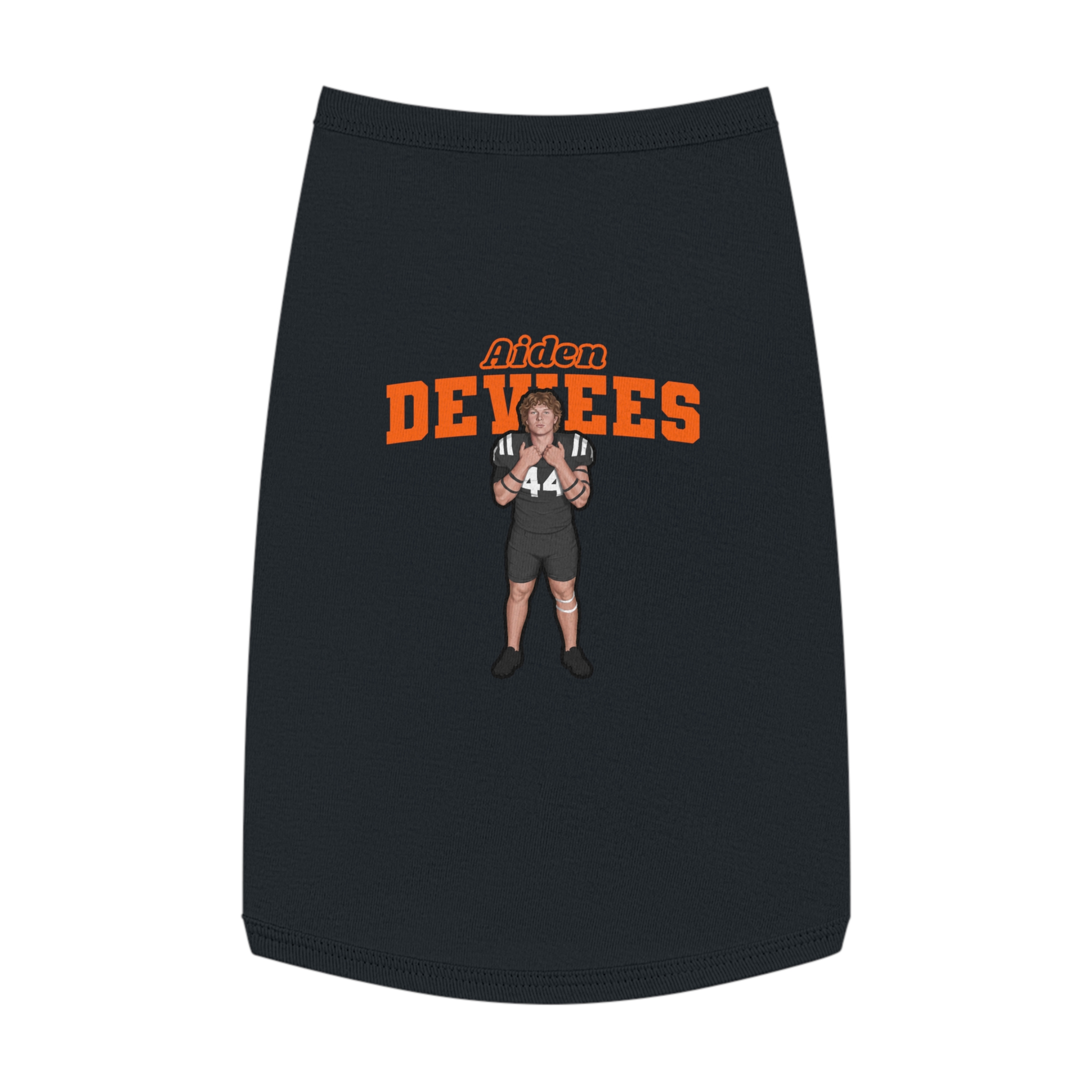 Pet Tank Top — character_name_arch in Black