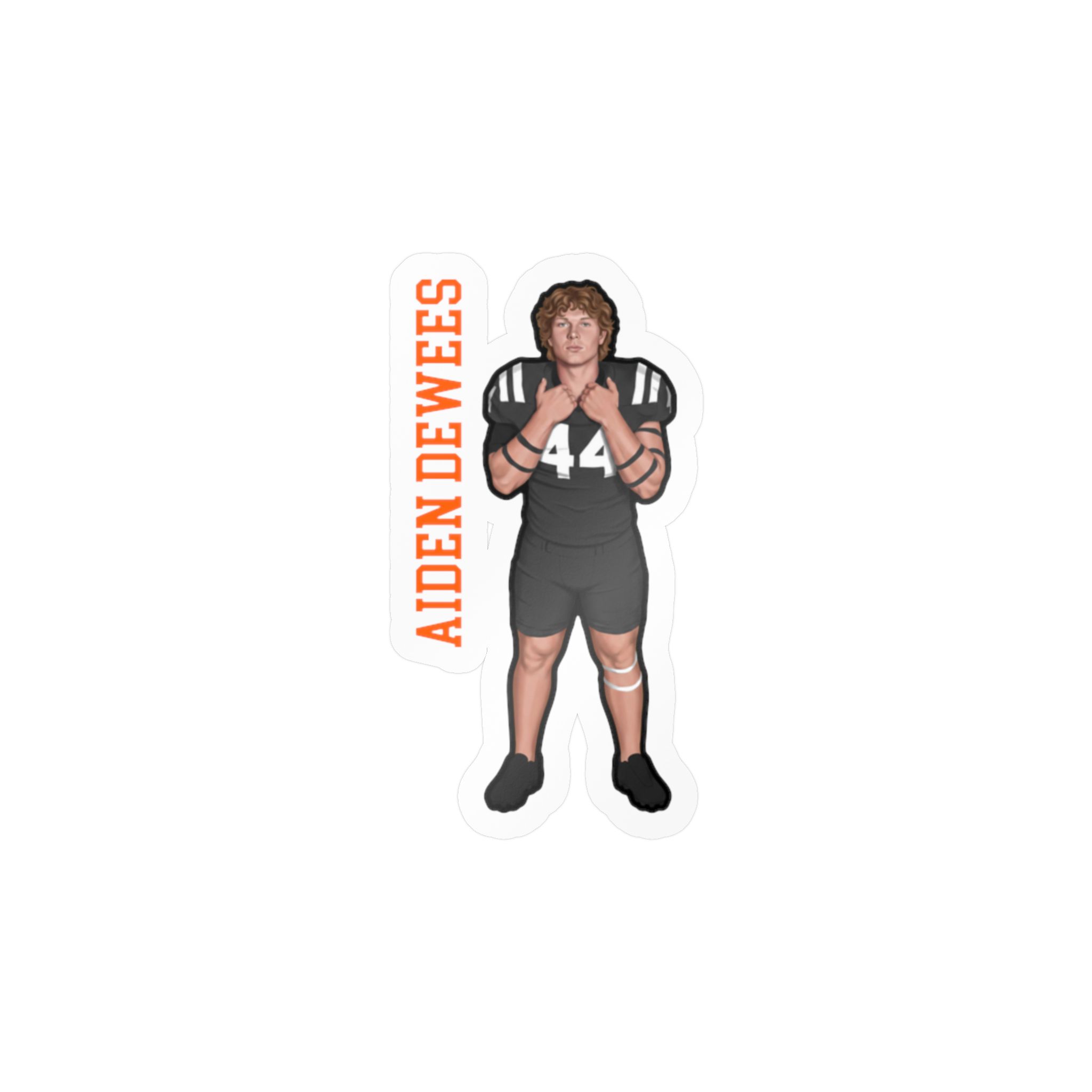 Vinyl Sticker — character_name_vertical in Classic
