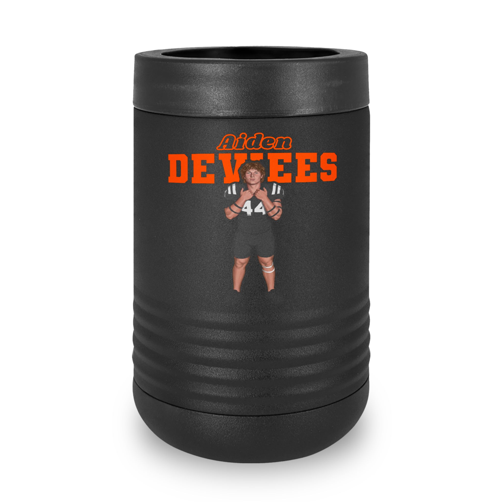 Stainless Can Cooler — character_name_arch in Black