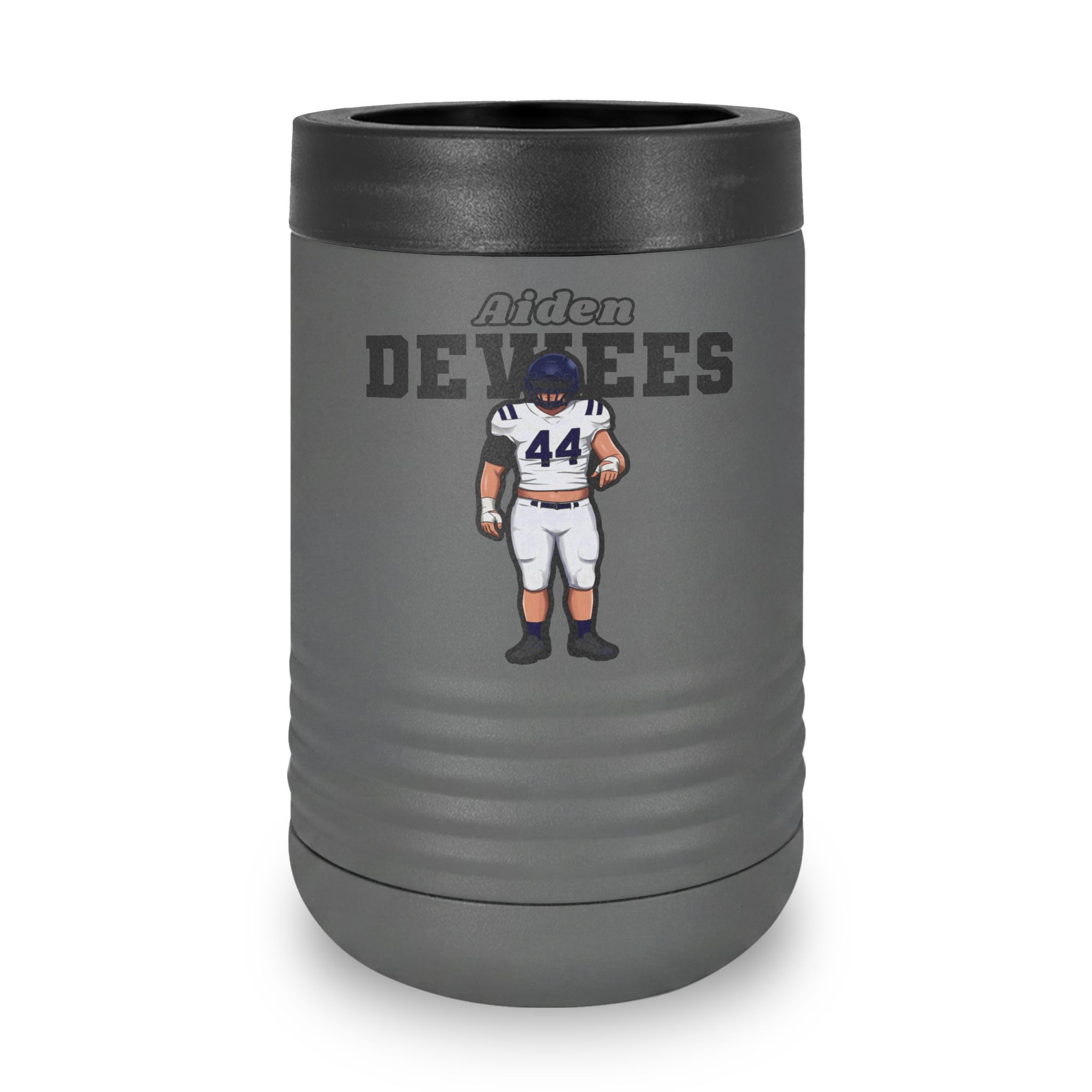 Stainless Can Cooler — character_name_arch in Grey