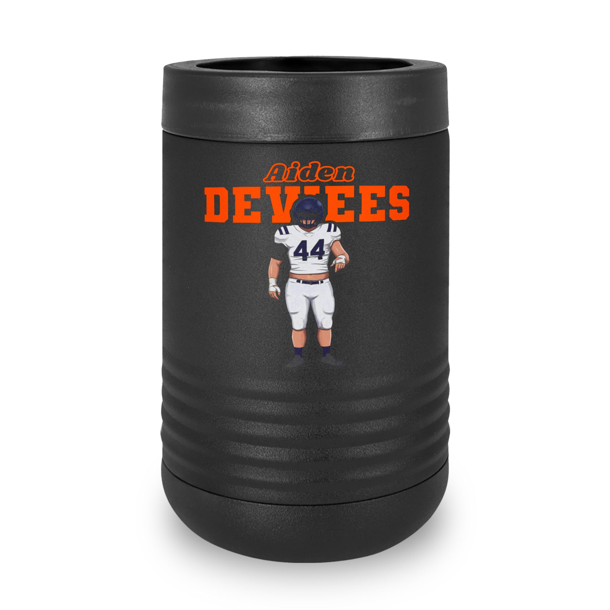 Stainless Can Cooler — character_name_arch in Black