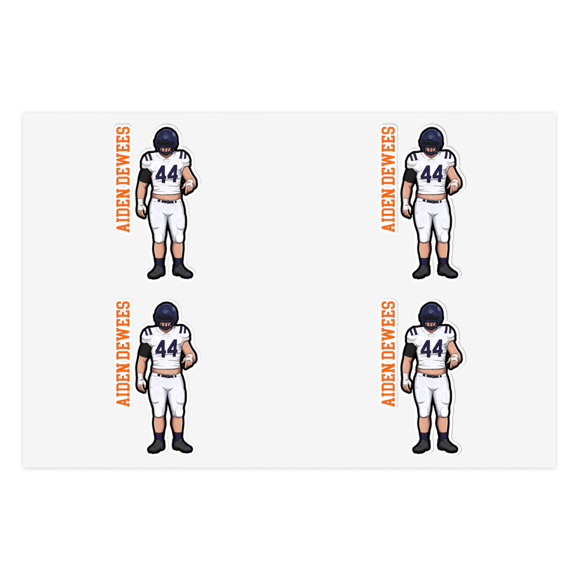 Sticker Sheet — character_name_vertical in Classic