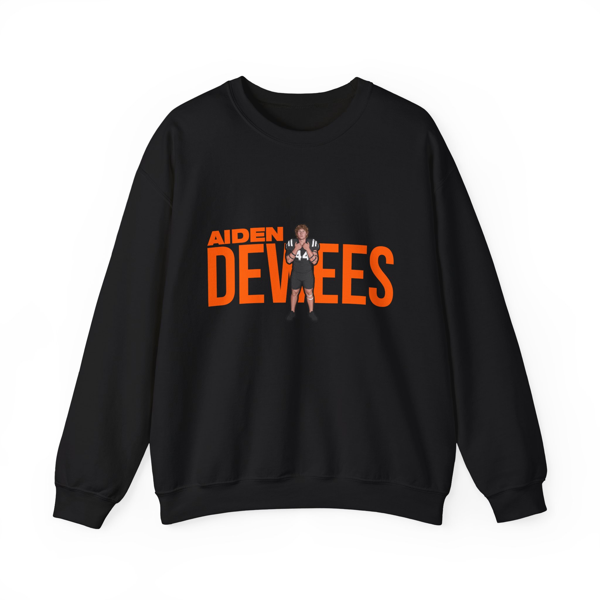 Crewneck Sweatshirt — character_player_name in Black