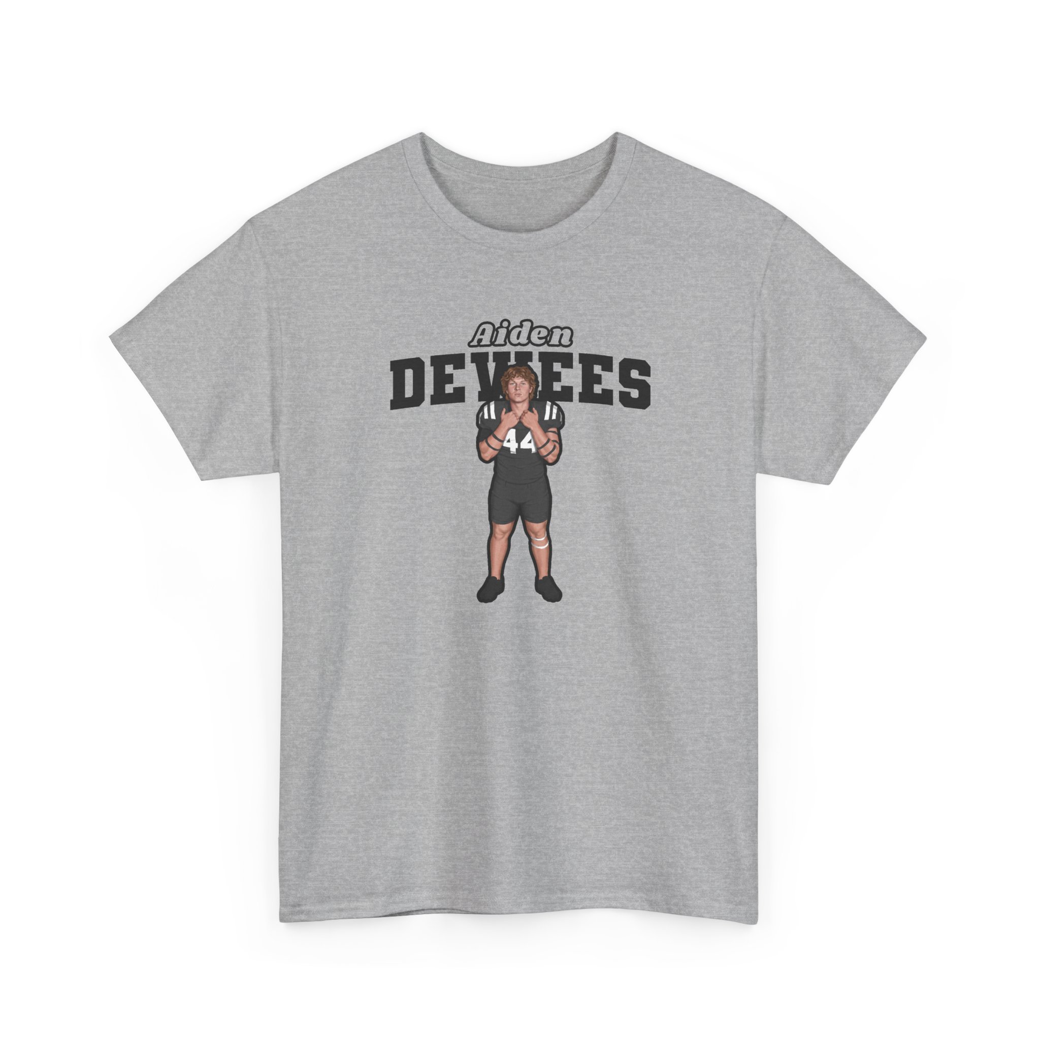 Tee — character_name_arch in Grey
