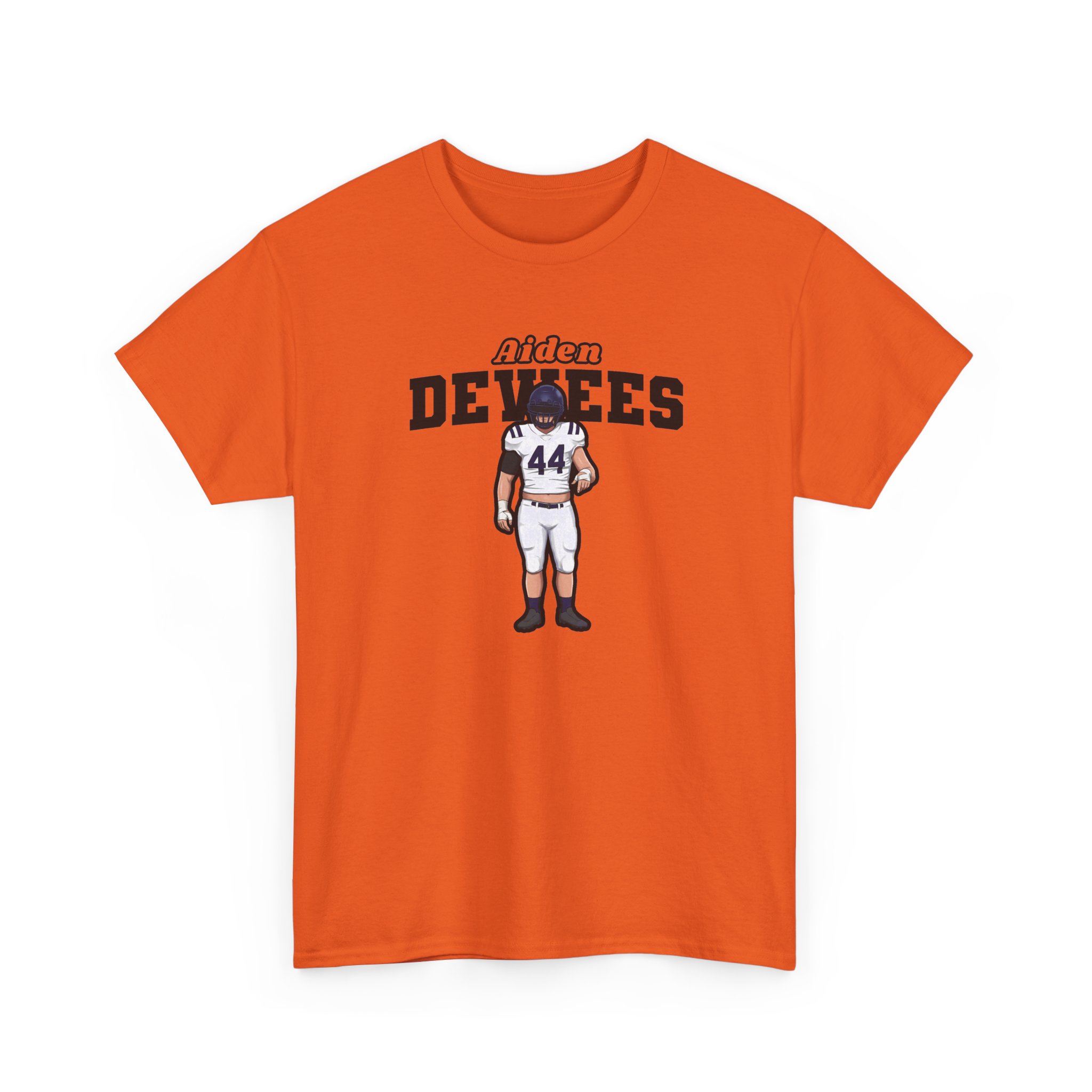 Tee — character_name_arch in Orange