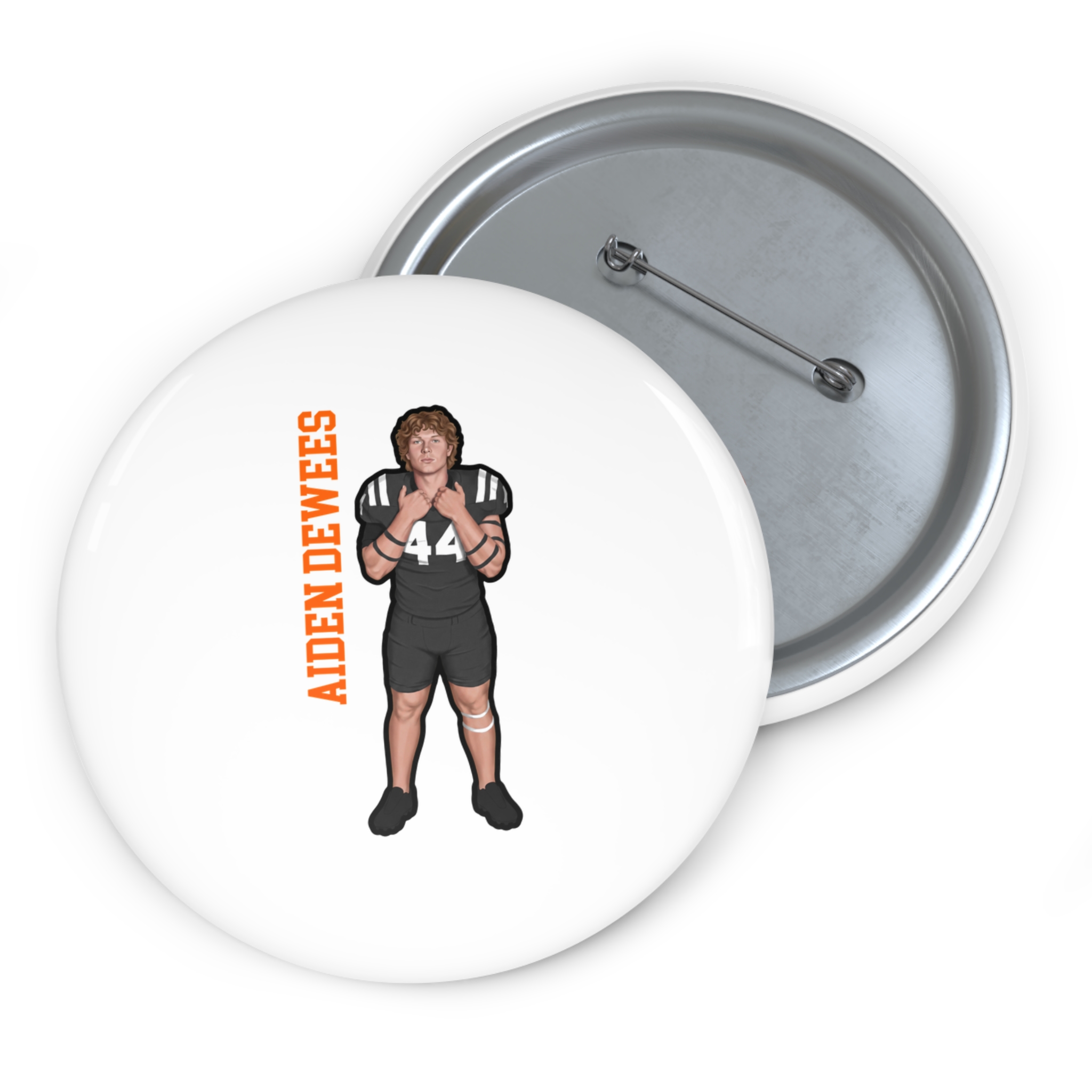 Game Day Pin — character_name_vertical in Classic