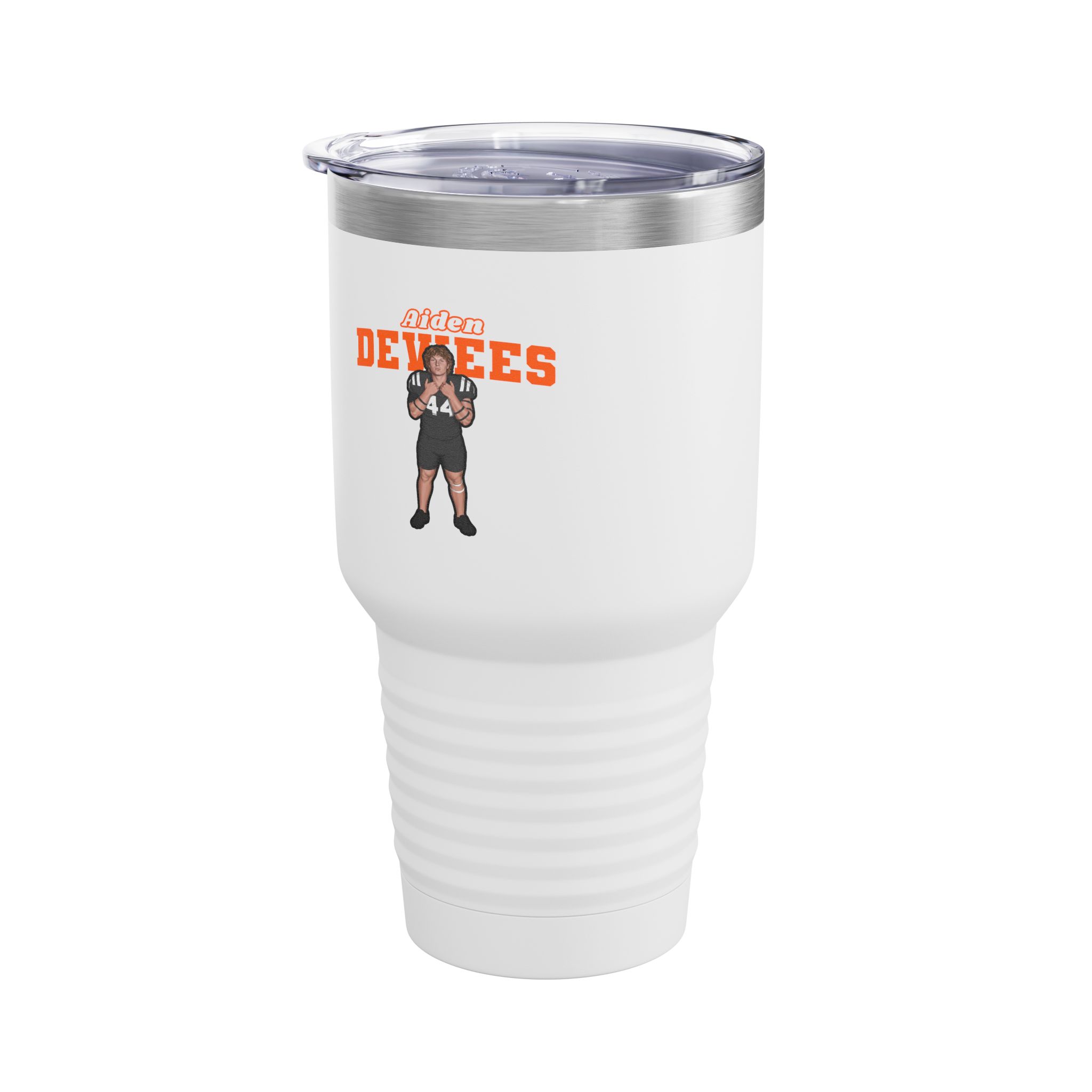 30oz Tumbler — character_name_arch in White