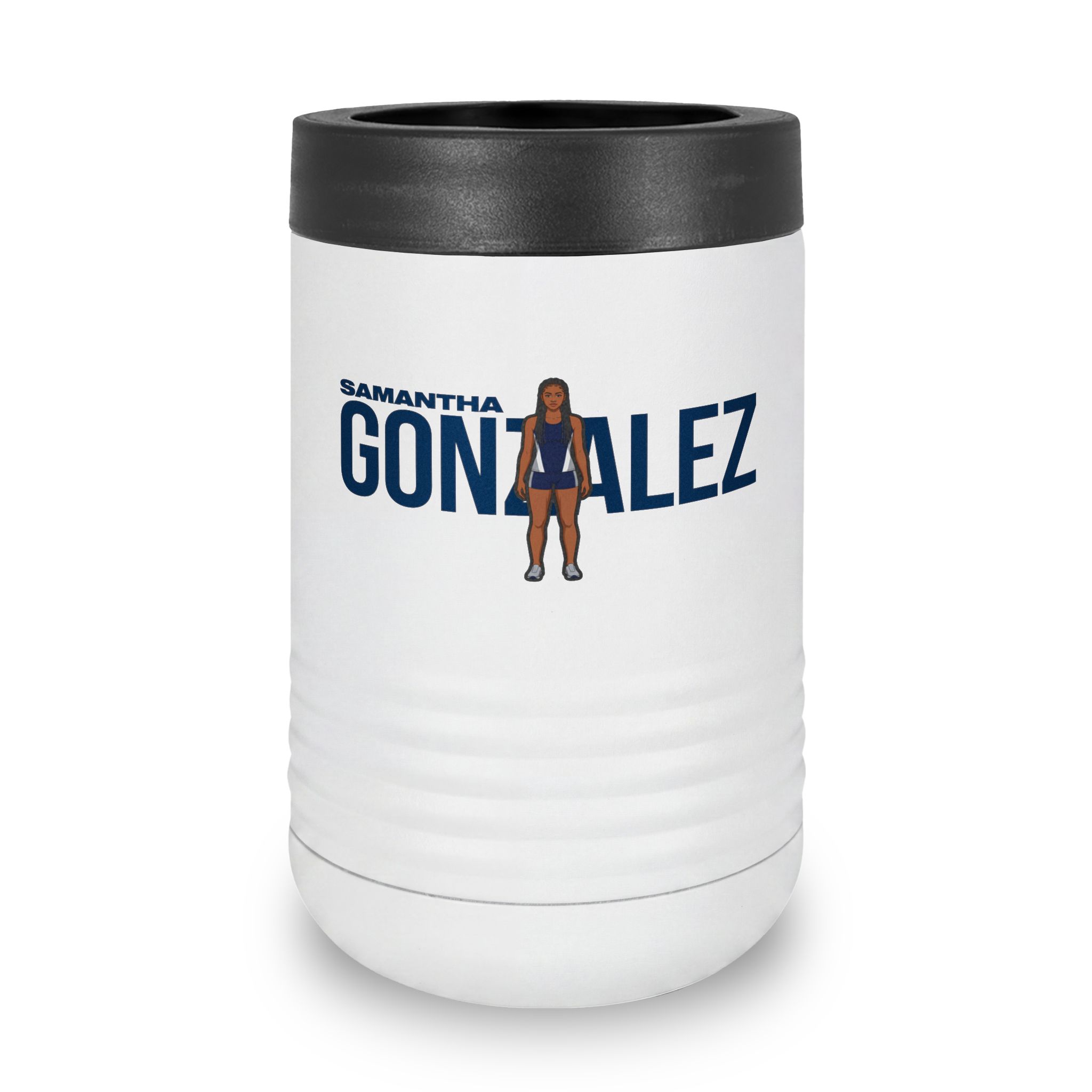 Stainless Can Cooler — character_player_name in White