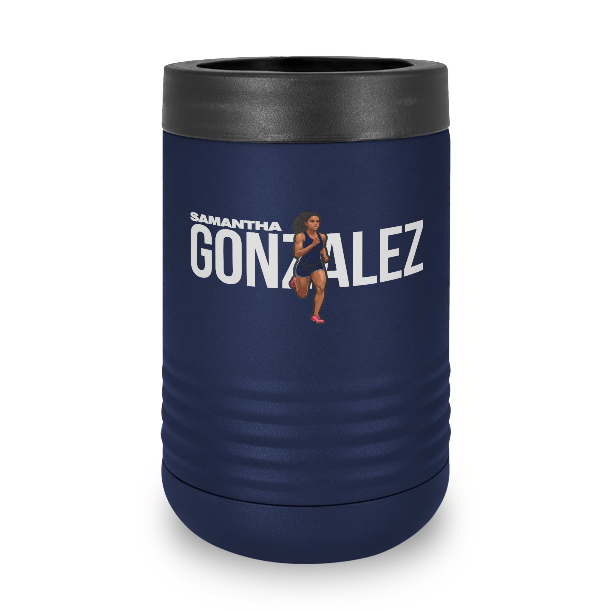Stainless Can Cooler — character_player_name in Navy