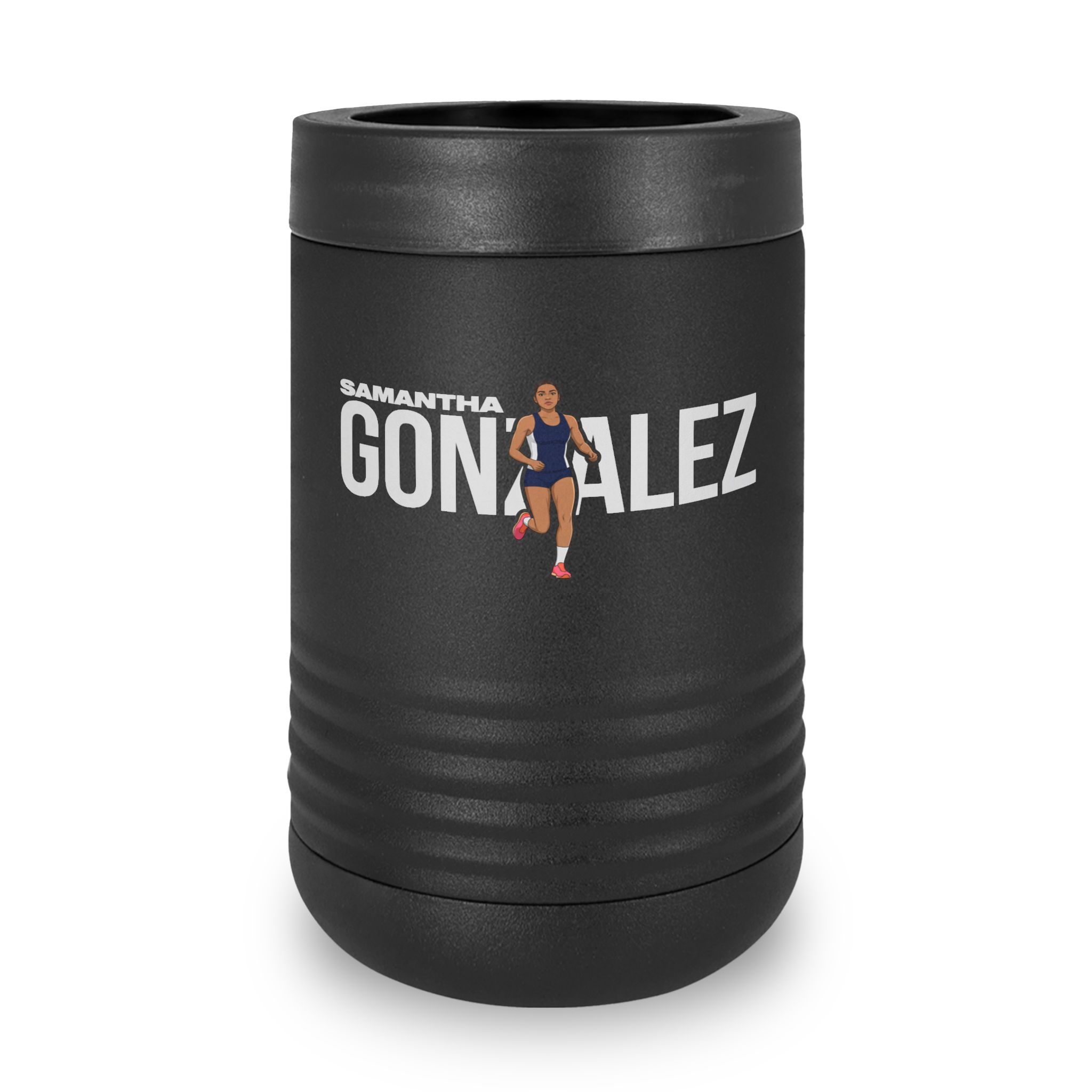 Stainless Can Cooler — character_player_name in Black