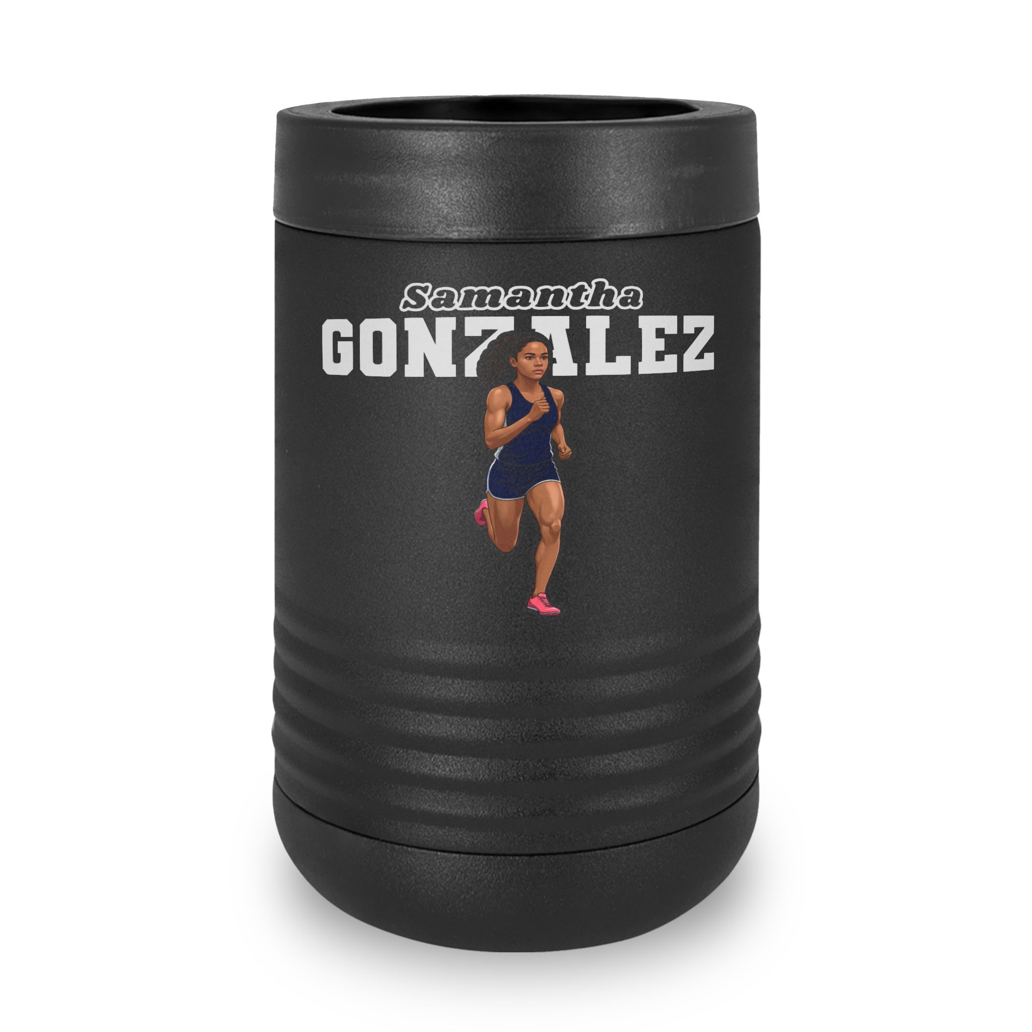 Stainless Can Cooler — character_name_arch in Black