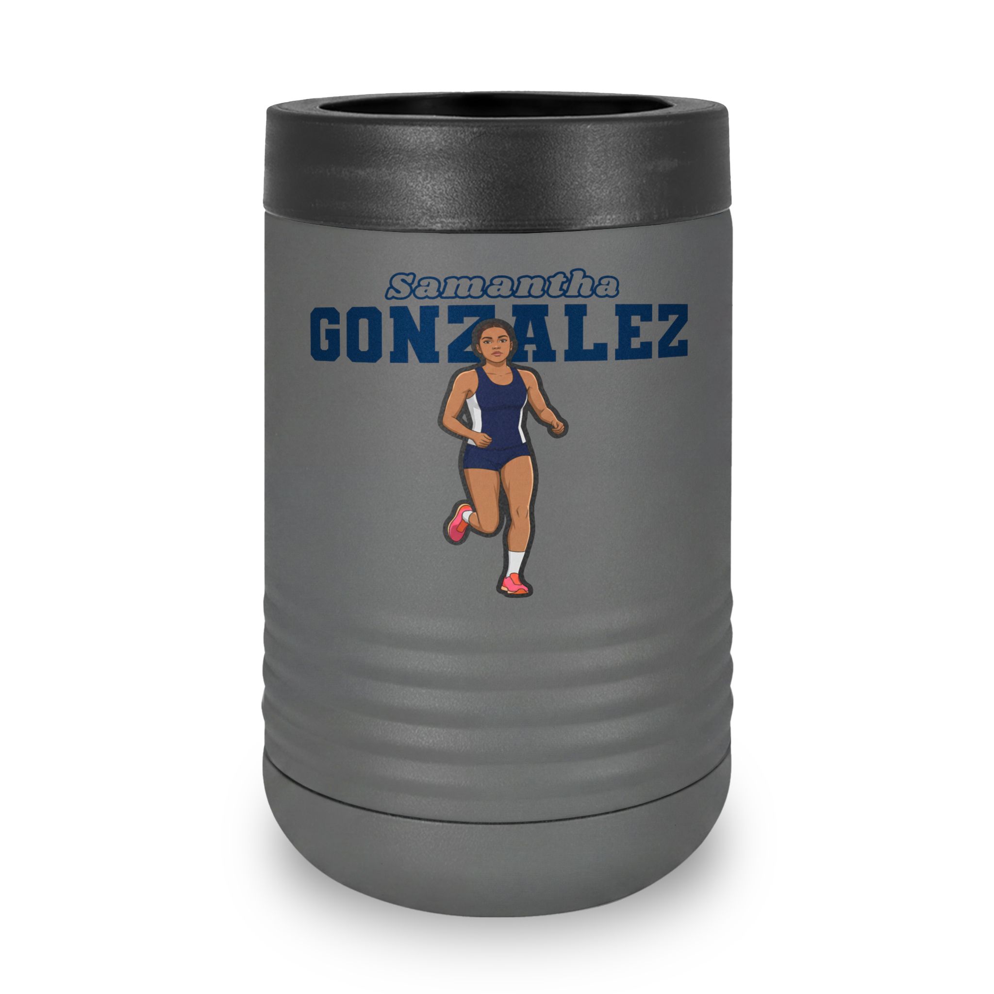 Stainless Can Cooler — character_name_arch in Grey