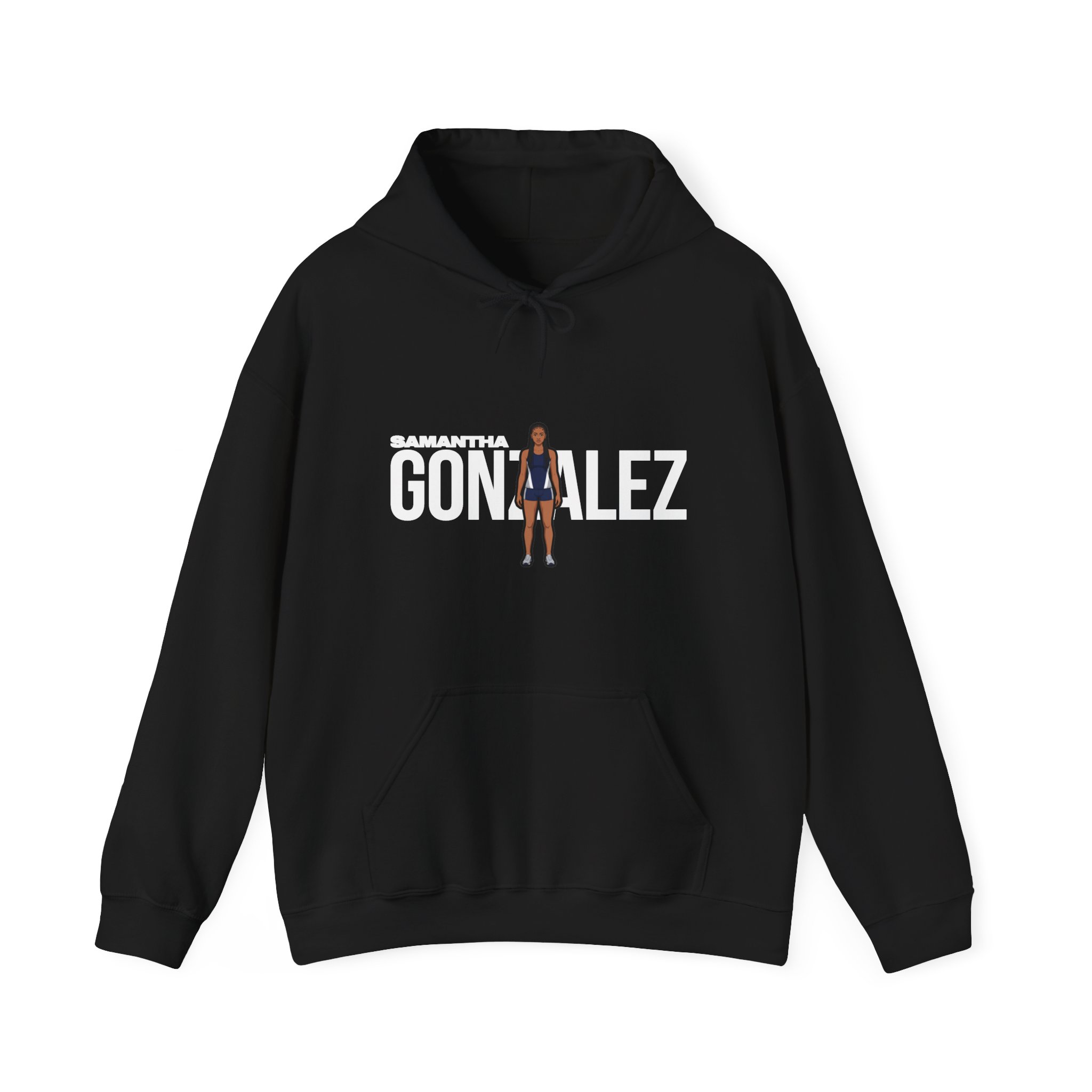 Hoodie — character_player_name in Black
