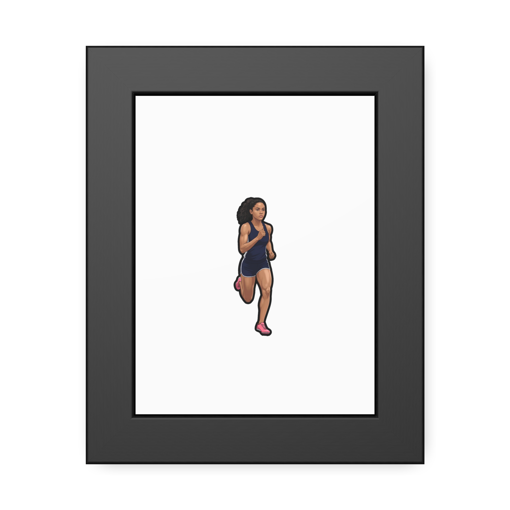 Framed Poster — character_name_arch in Black