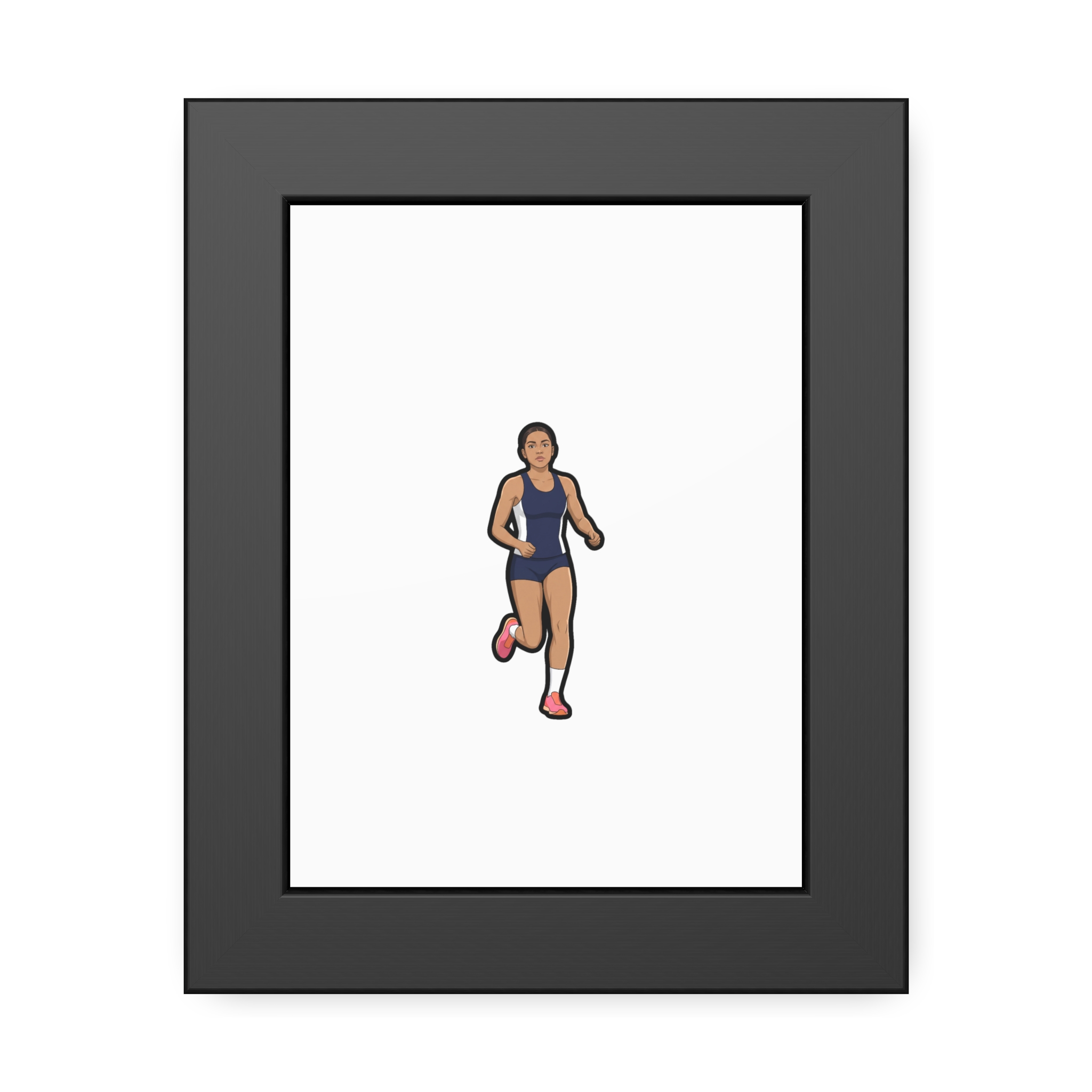 Framed Poster — character_name_arch in Black