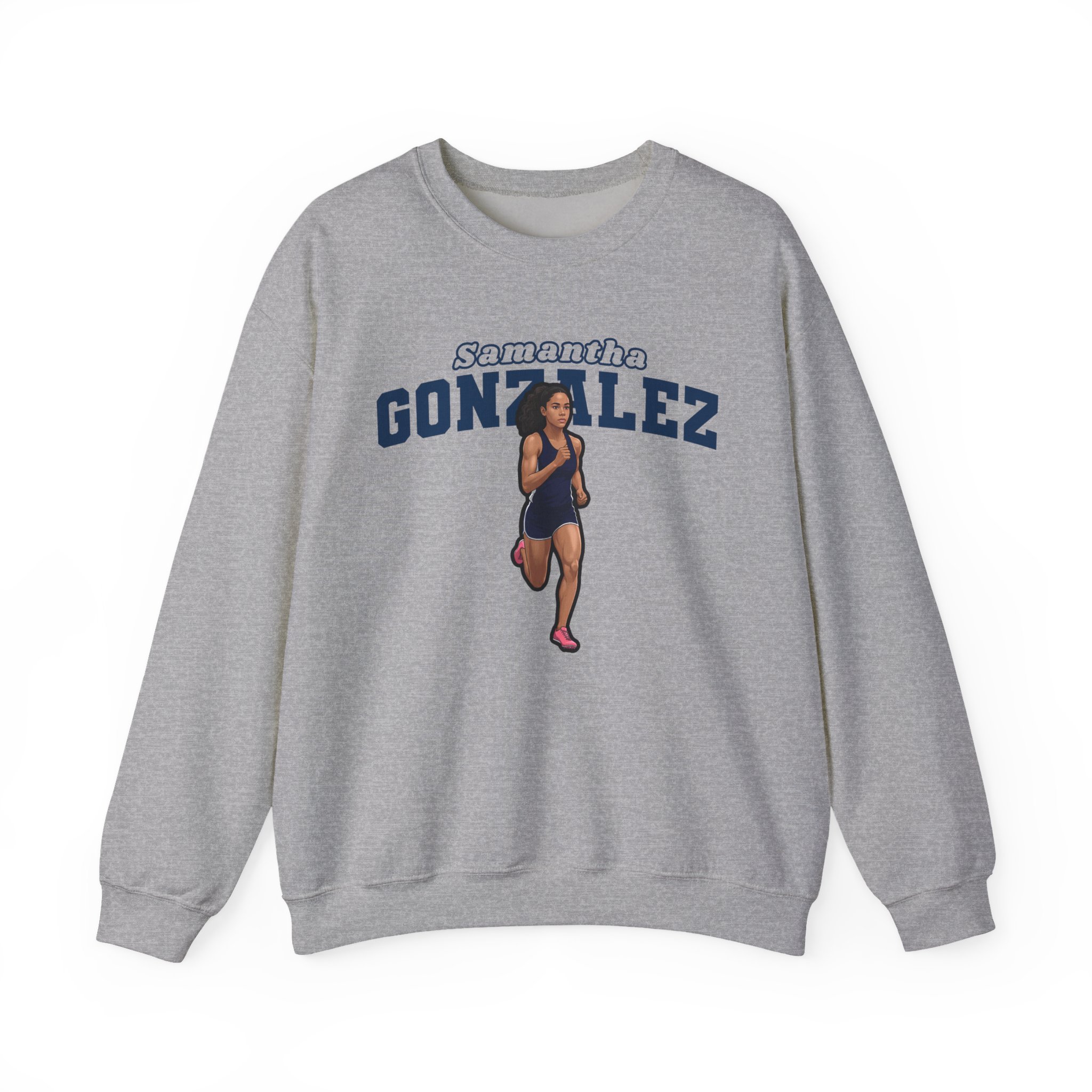 Crewneck Sweatshirt — character_name_arch in Grey
