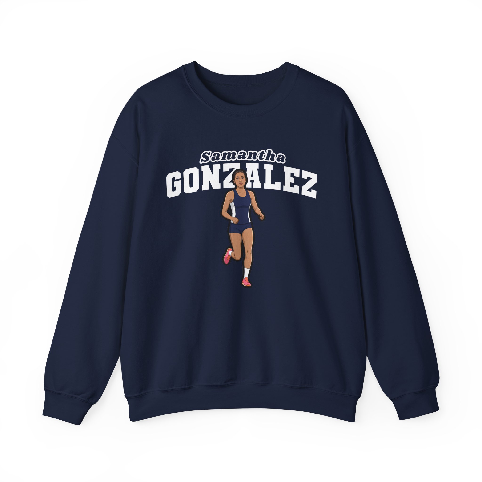 Crewneck Sweatshirt — character_name_arch in Navy