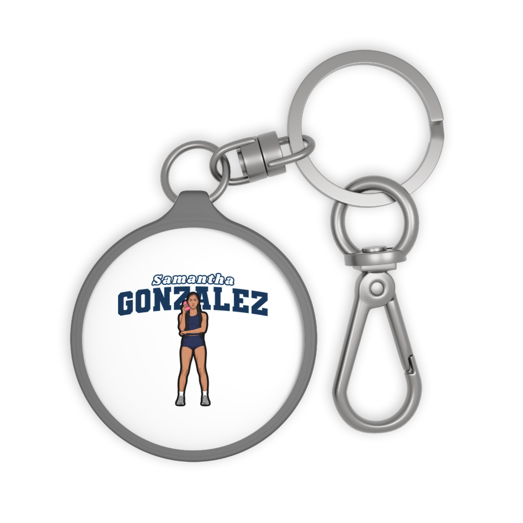 Keychain — character_name_arch in Grey