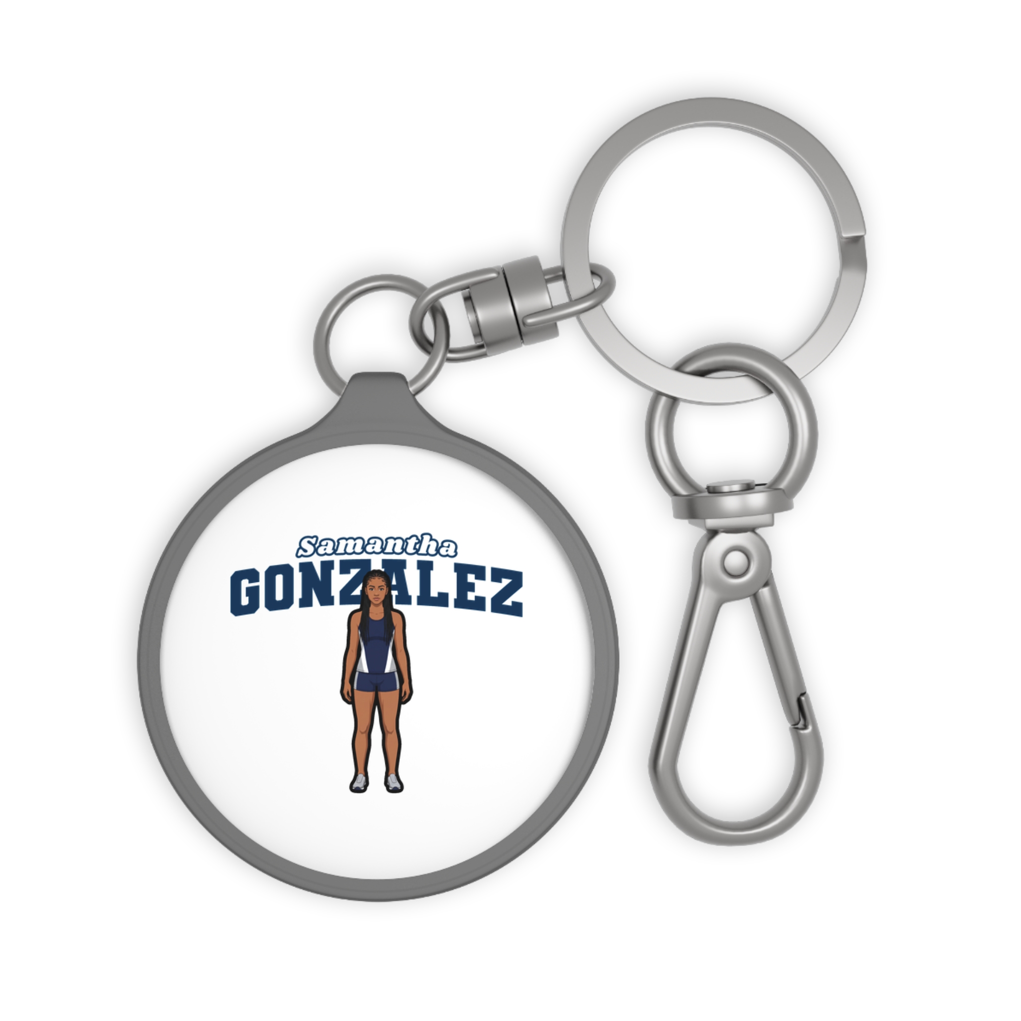 Keychain — character_name_arch in Grey