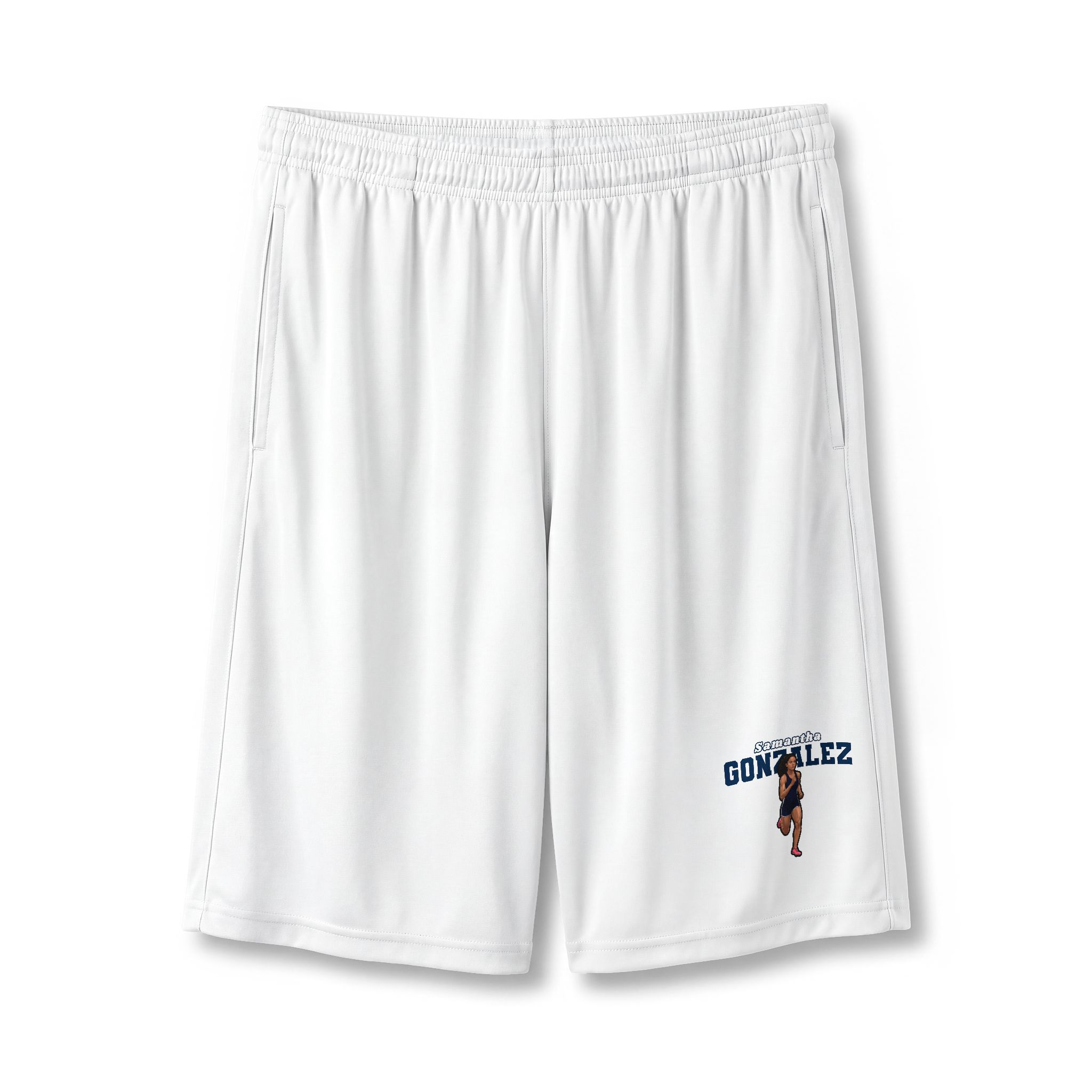 Shorts — character_name_arch in White