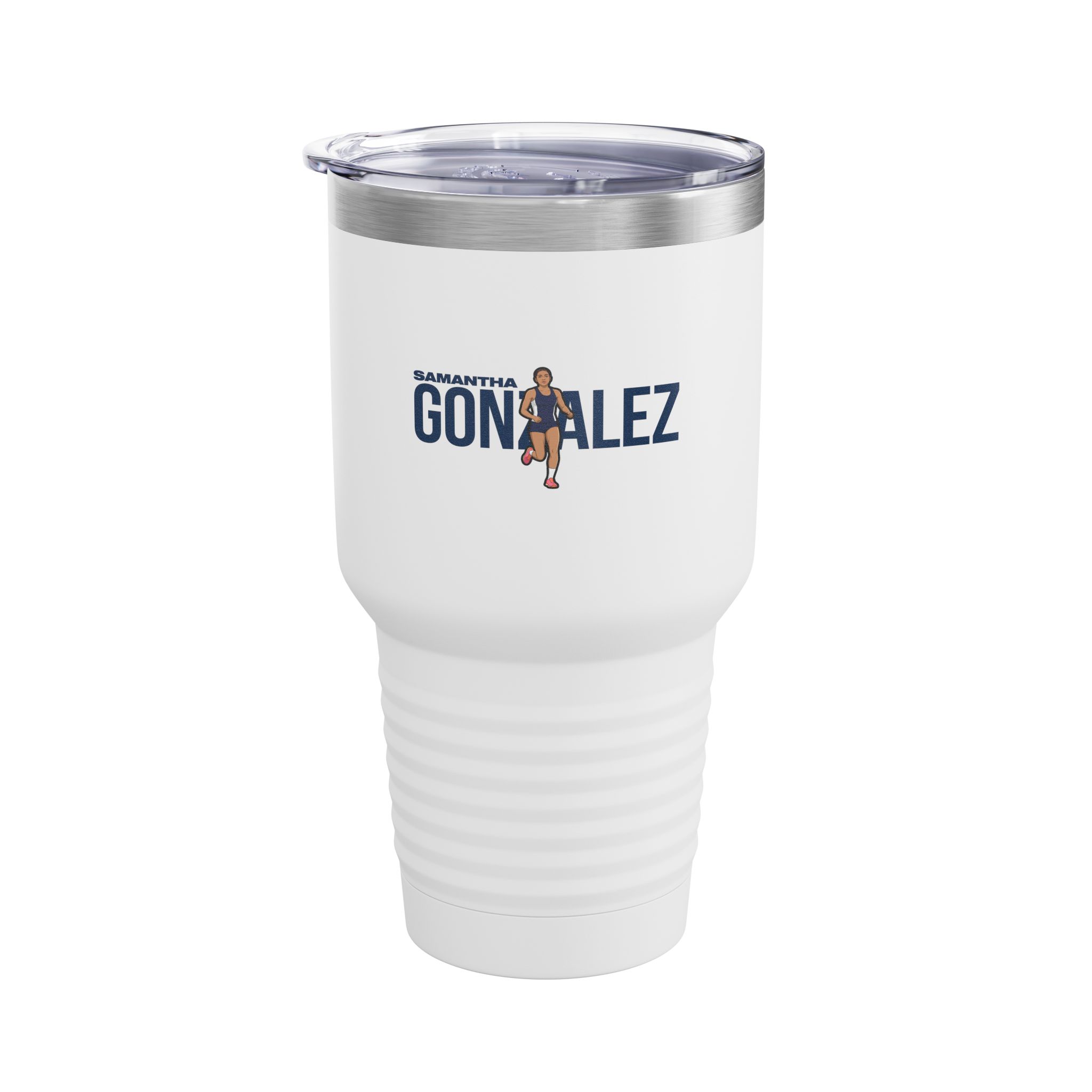 30oz Tumbler — character_player_name in White