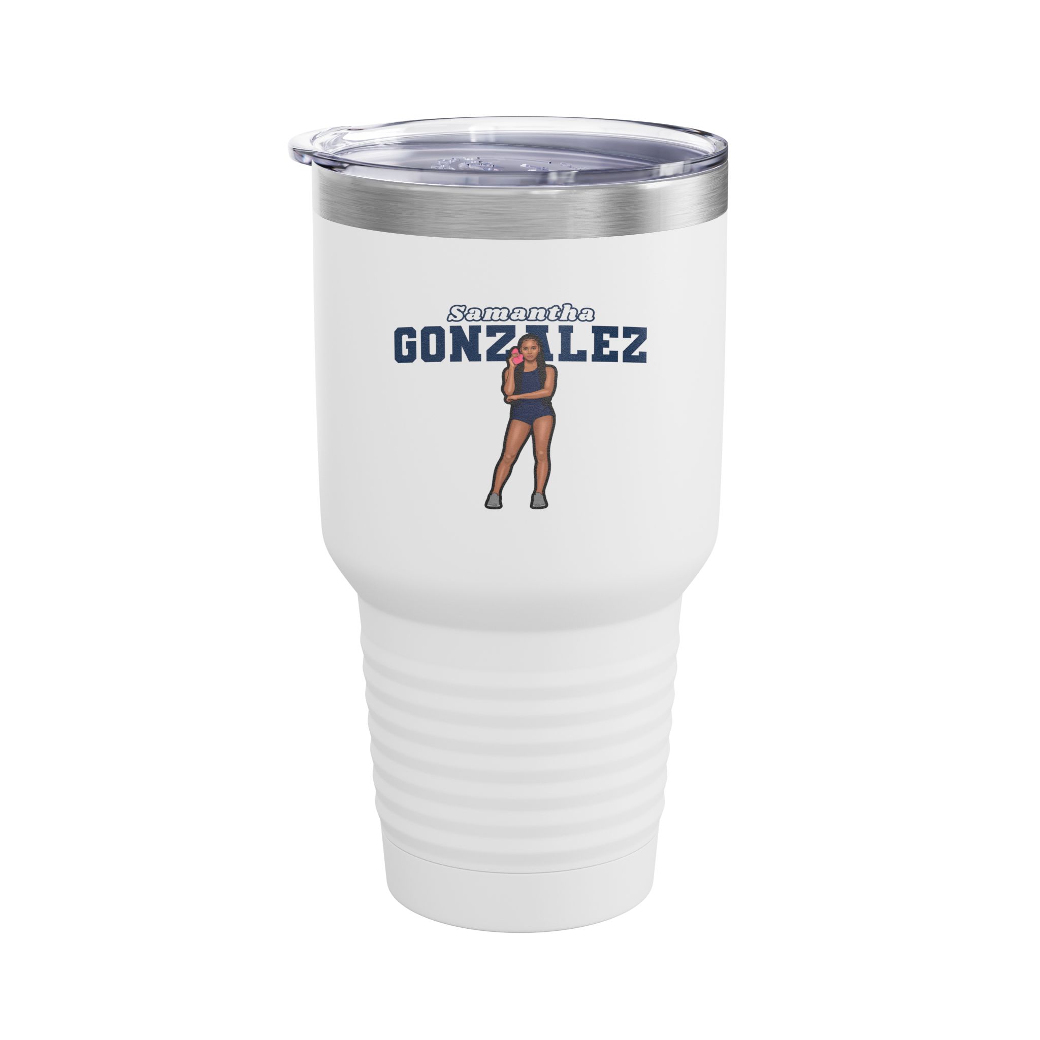 30oz Tumbler — character_name_arch in White