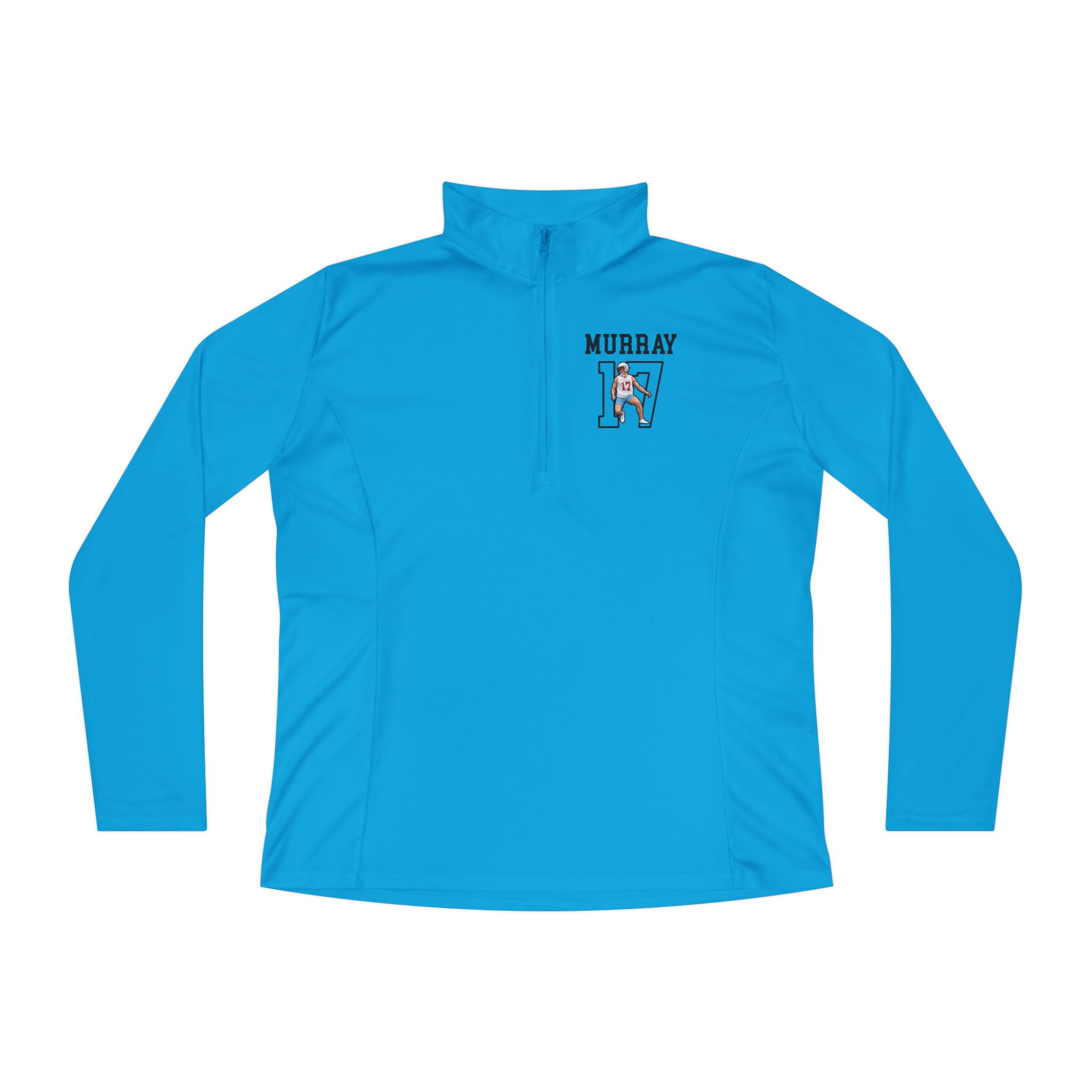 Women's Q-Zip Pullover — character_shirsey in Blue