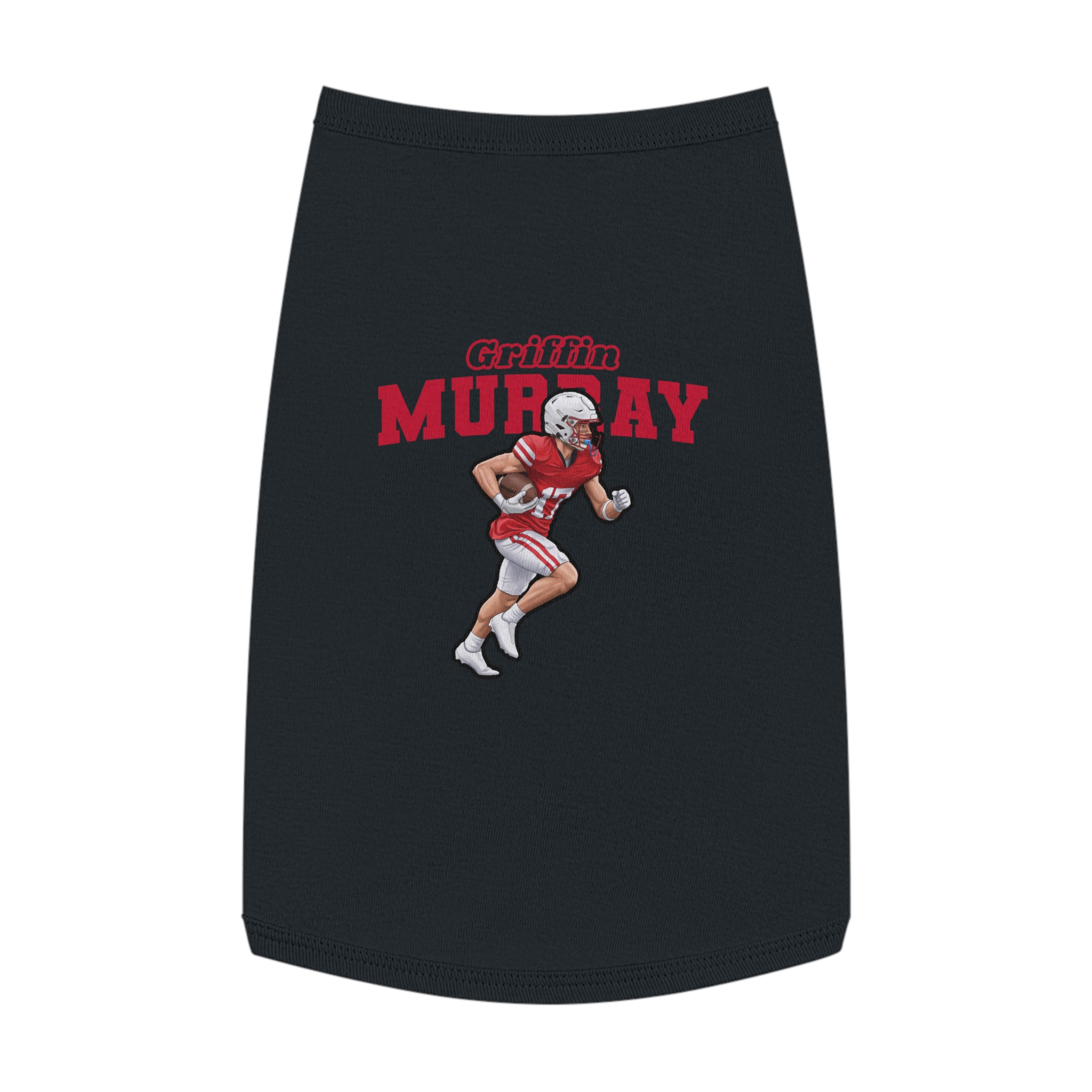 Pet Tank Top — character_name_arch in White