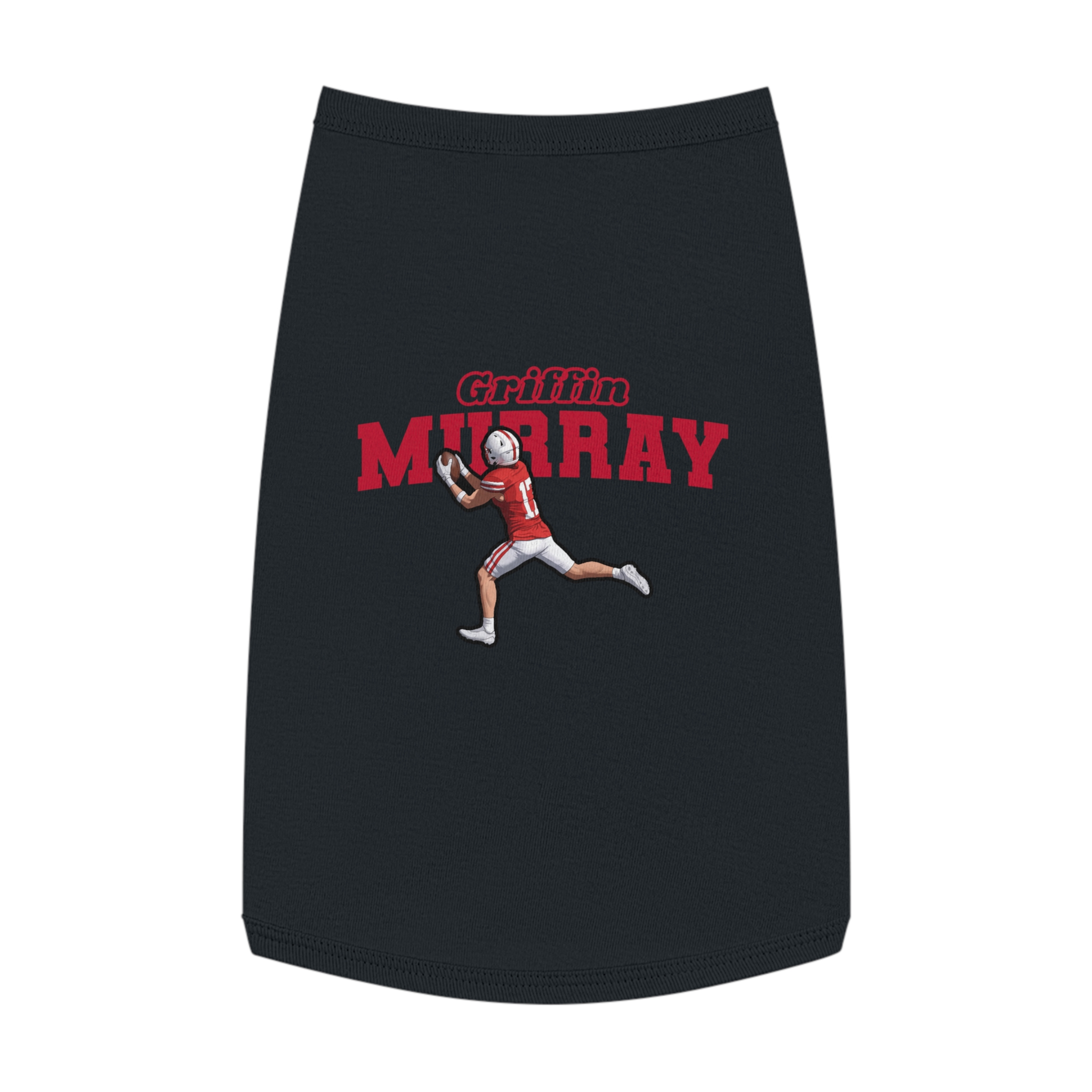 Pet Tank Top — character_name_arch in Black