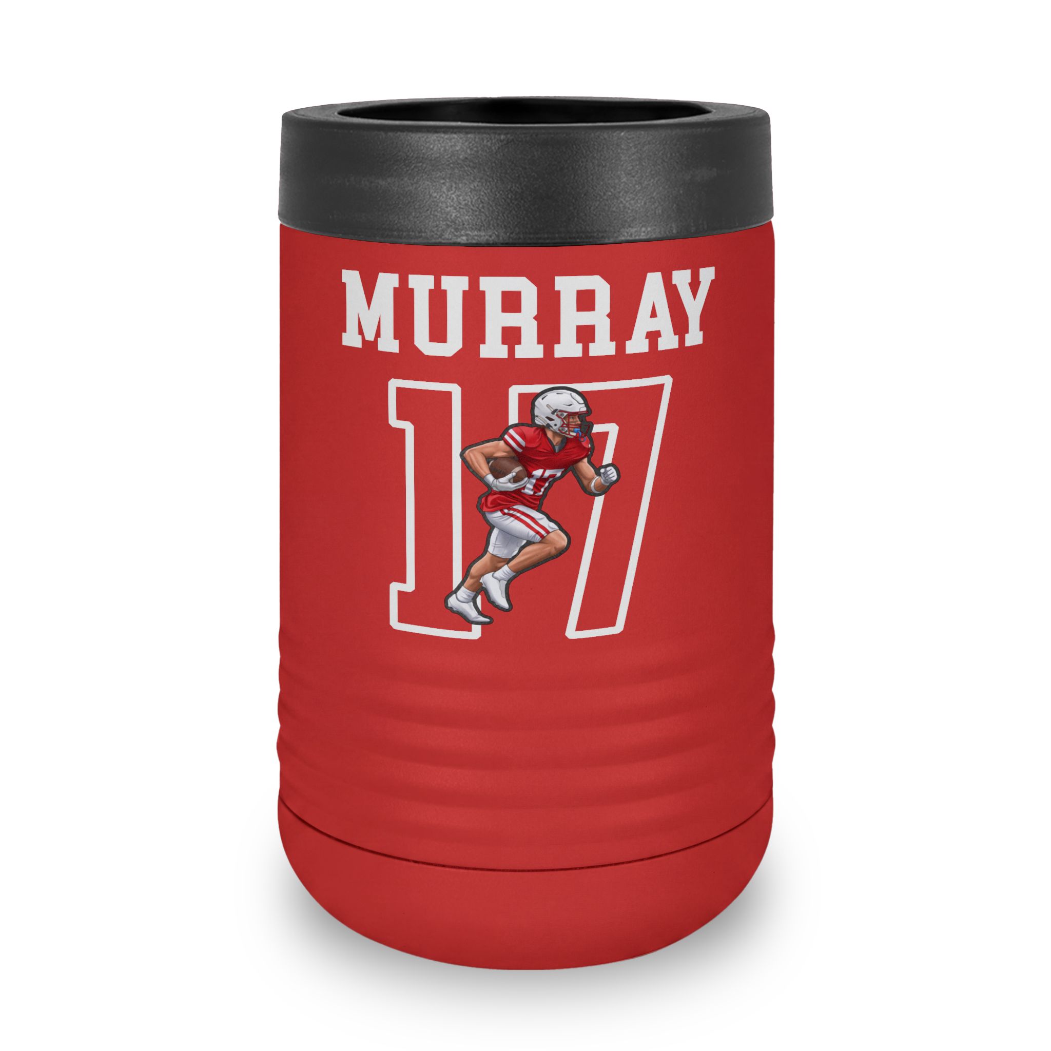 Stainless Can Cooler — character_shirsey in Red