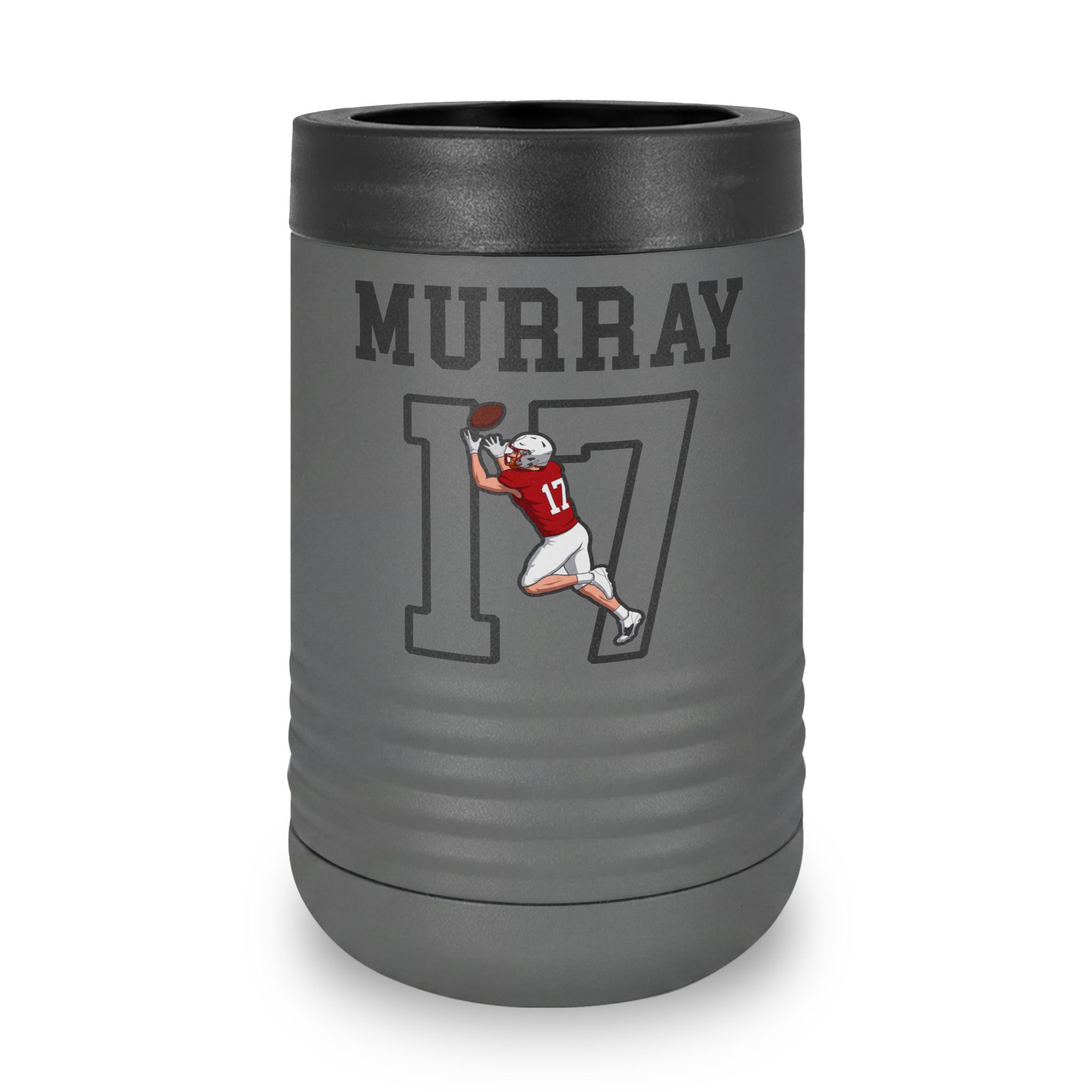 Stainless Can Cooler — character_shirsey in Grey