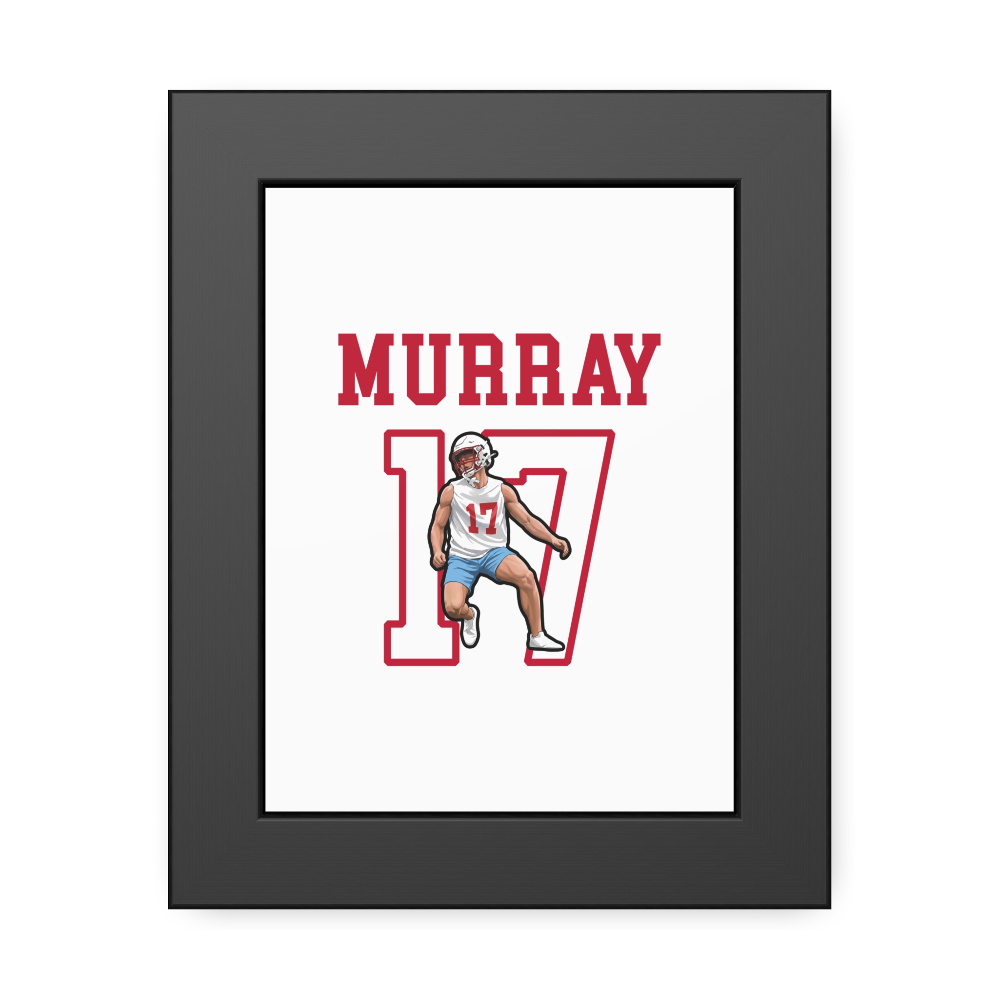 Framed Poster — character_shirsey in Black