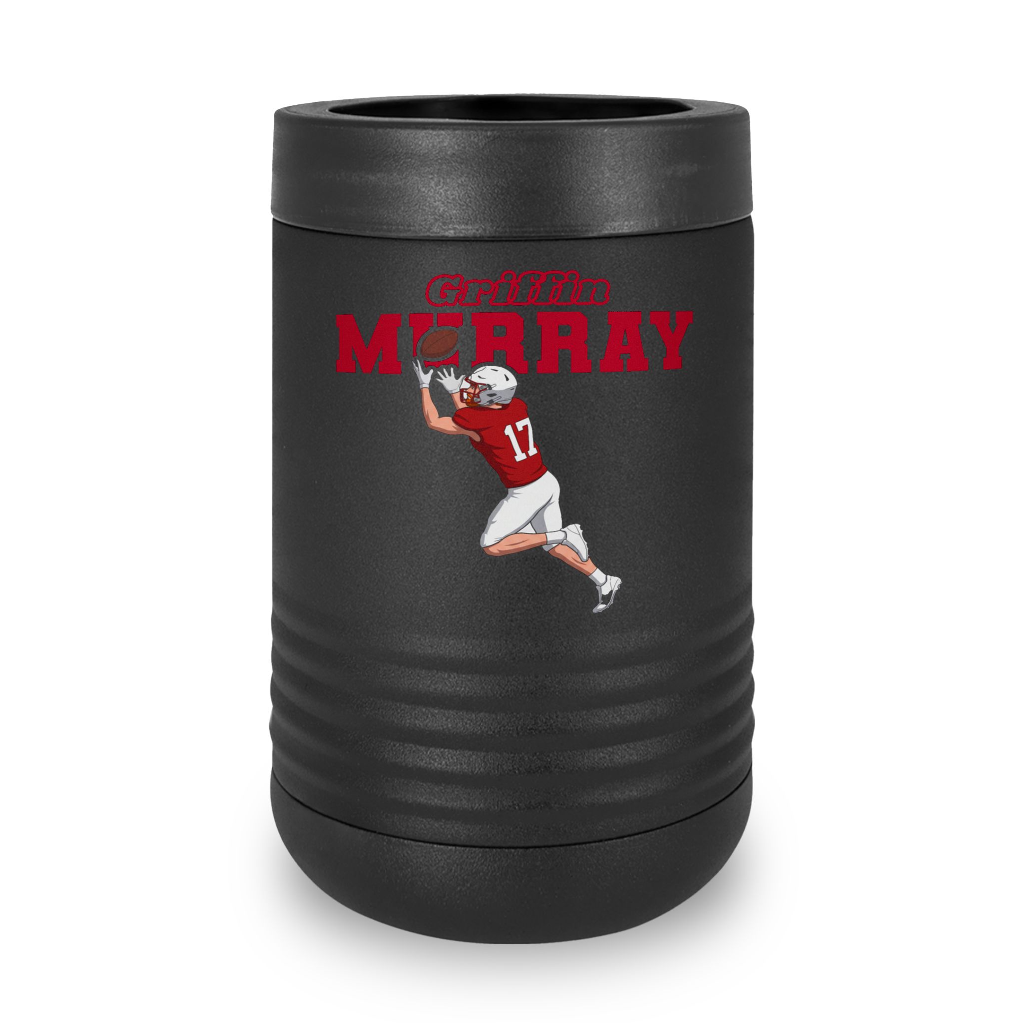 Stainless Can Cooler — character_name_arch in Black