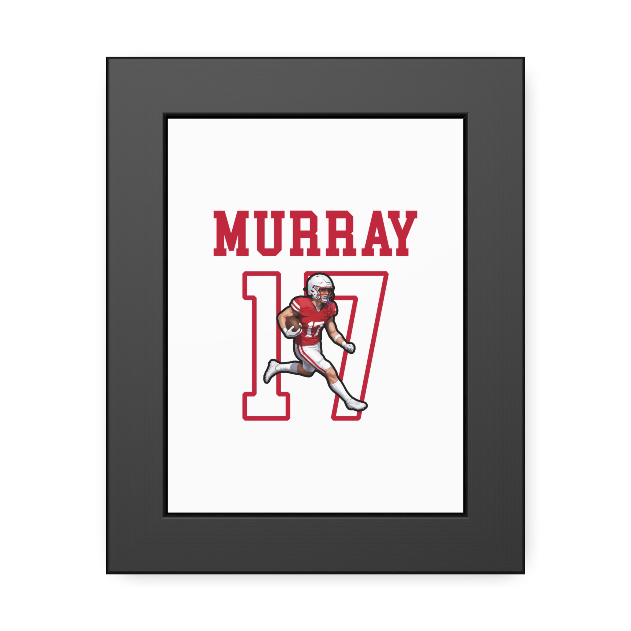 Framed Poster — character_shirsey in Black