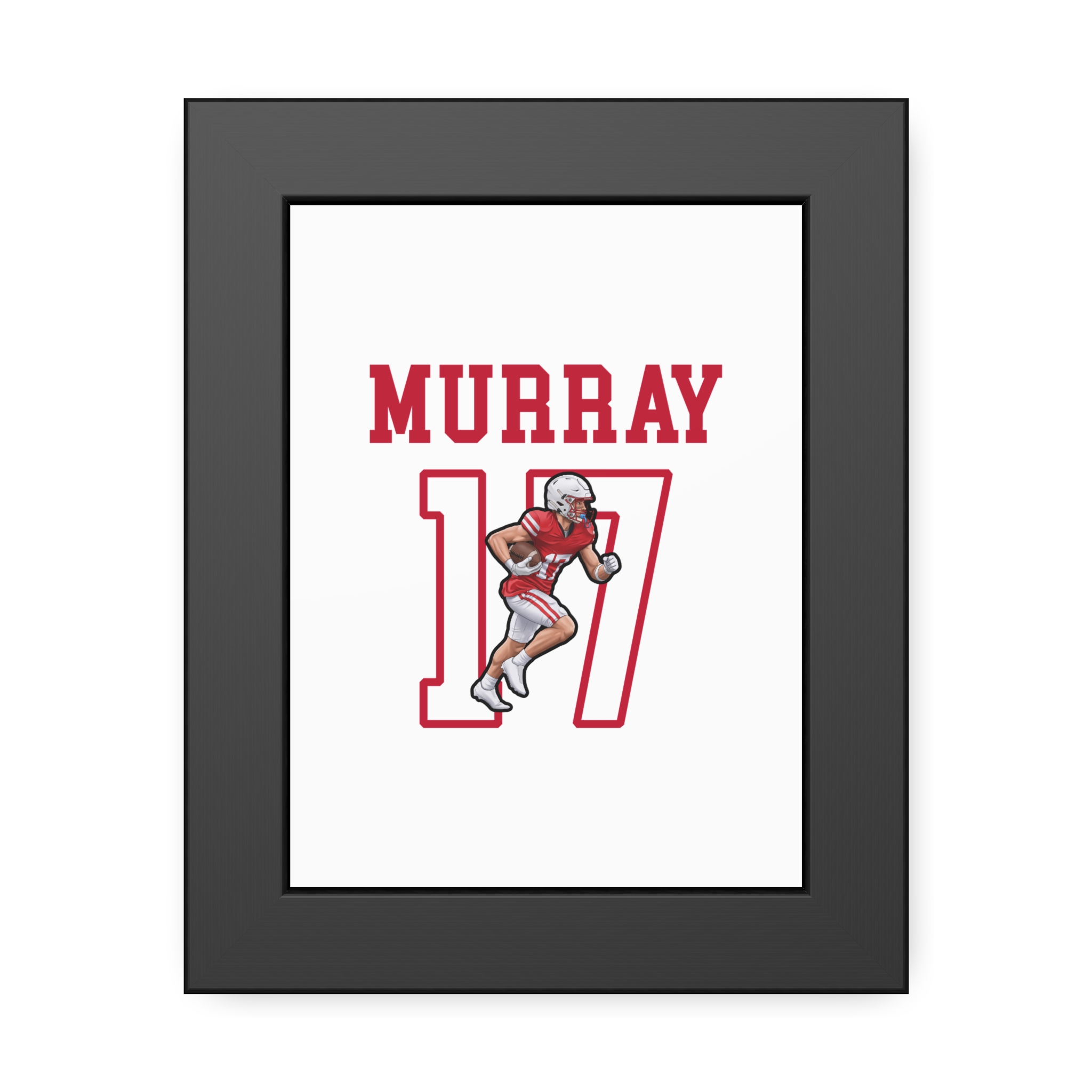 Framed Poster — character_shirsey in Black