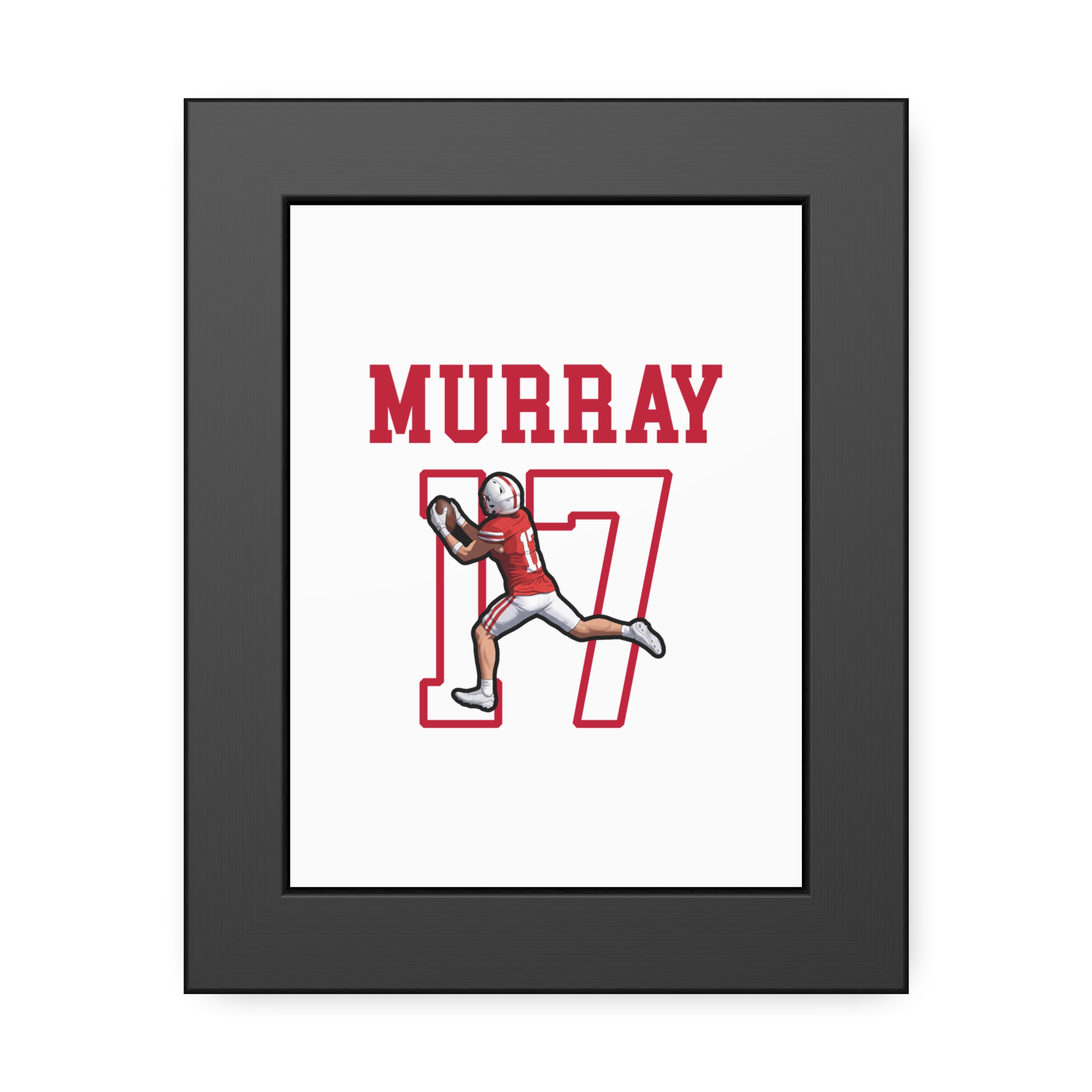 Framed Poster — character_shirsey in Black