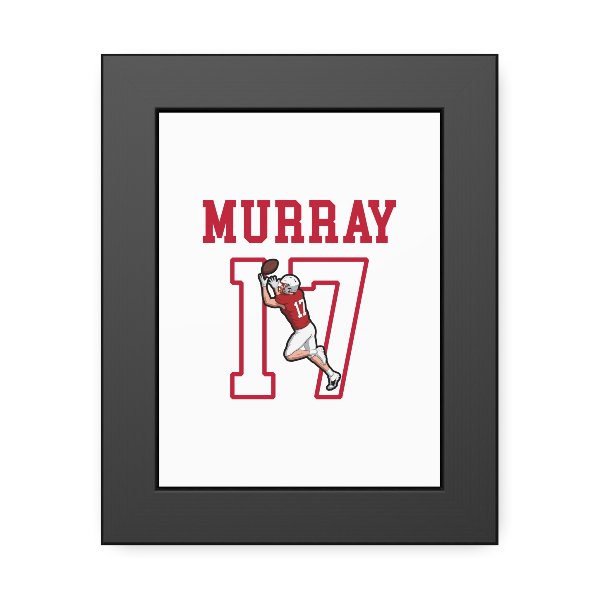 Framed Poster — character_shirsey in Black