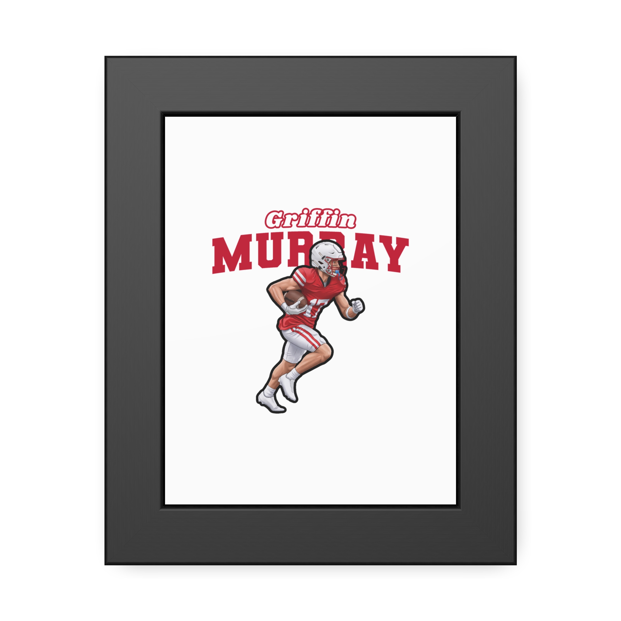 Framed Poster — character_name_arch in Black