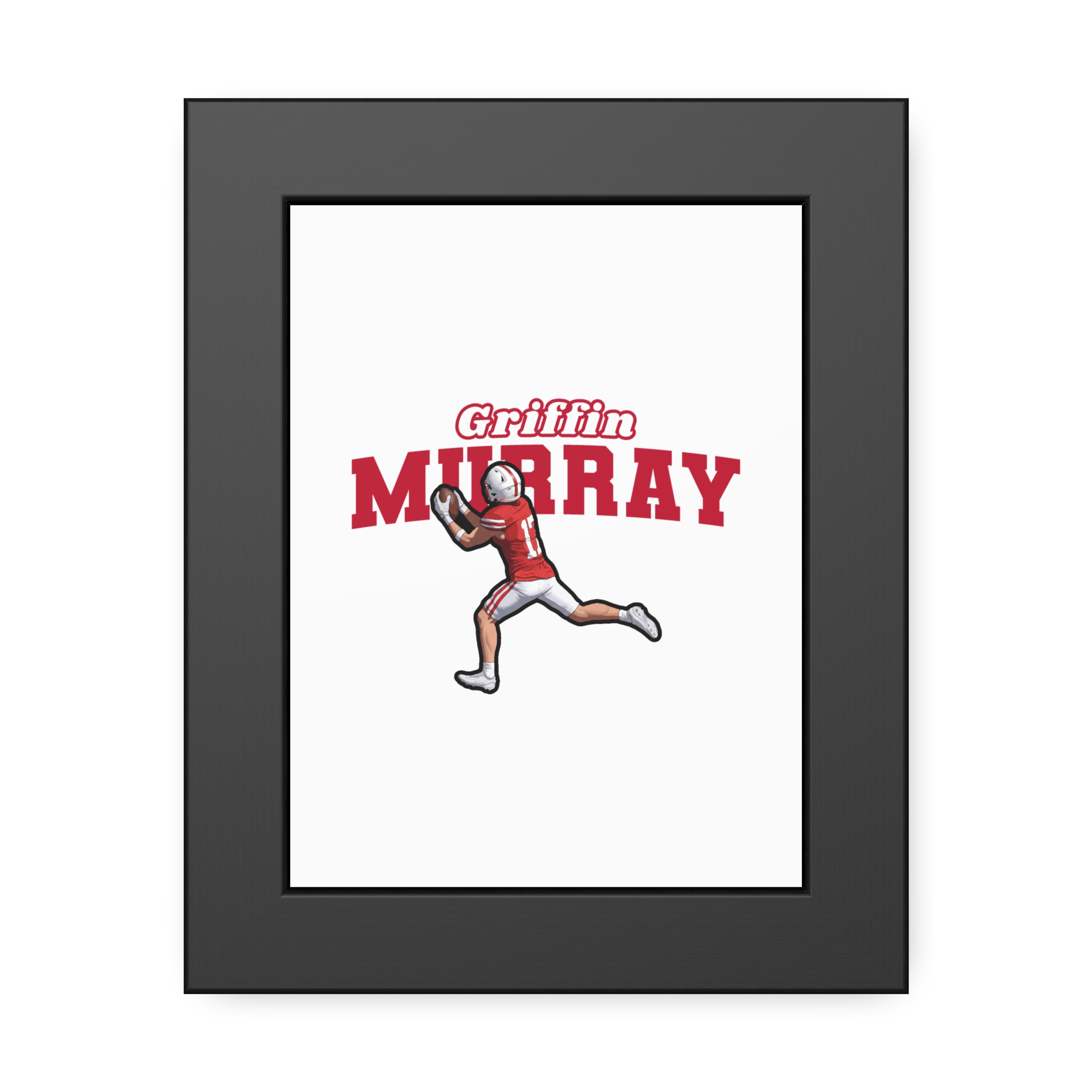 Framed Poster — character_name_arch in Black