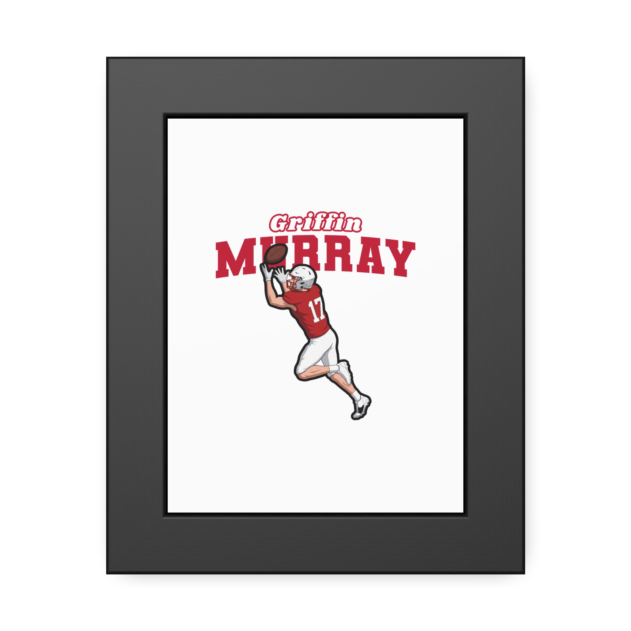 Framed Poster — character_name_arch in Black