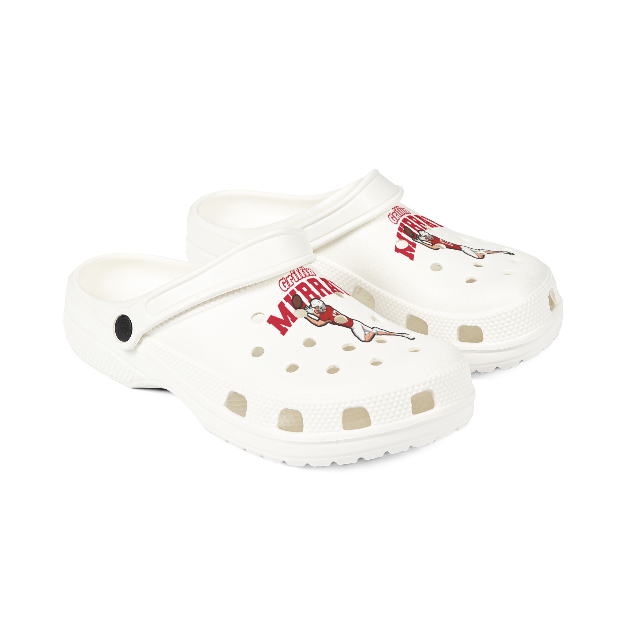 Rubber Clogs — character_name_arch in White