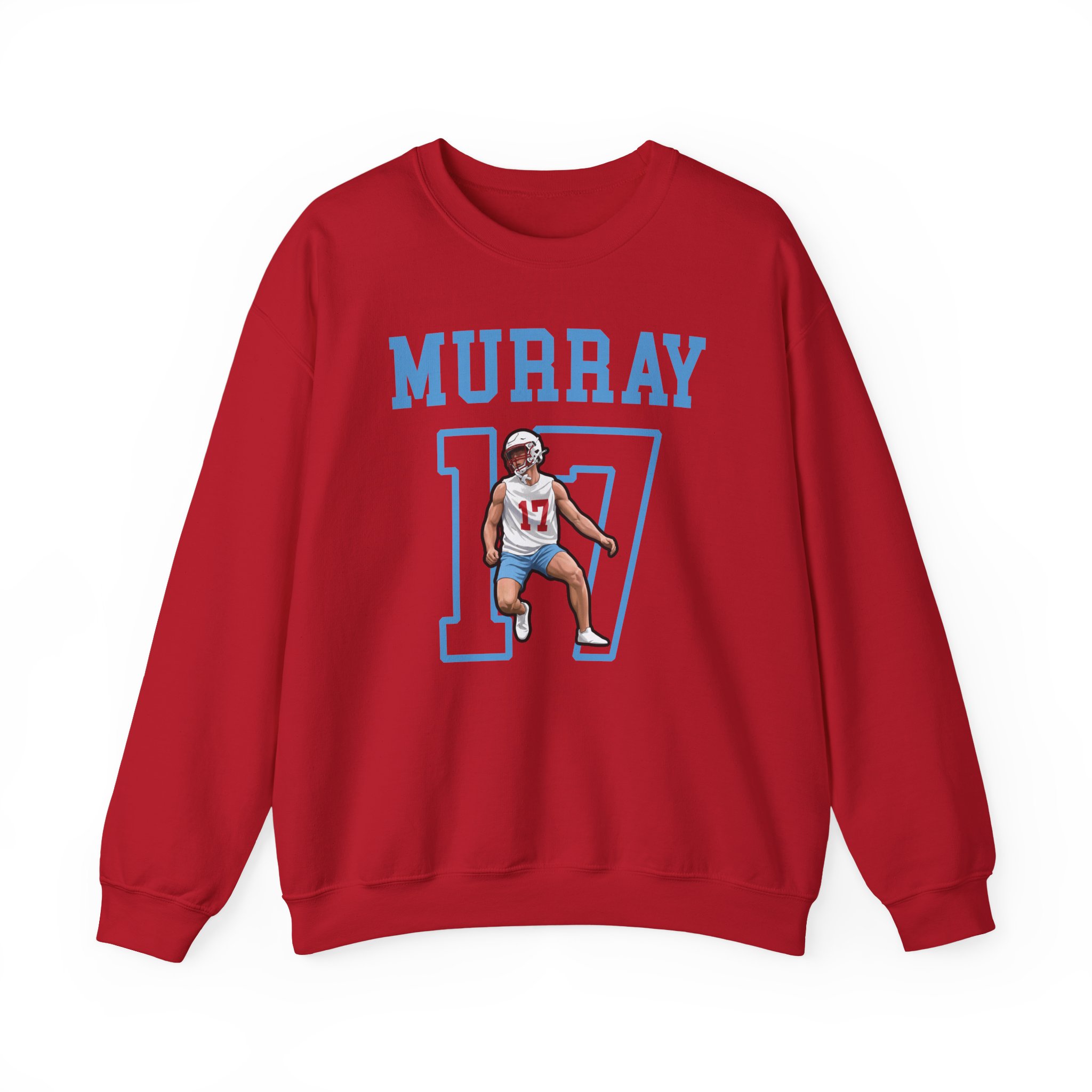 Crewneck Sweatshirt — character_shirsey in Red