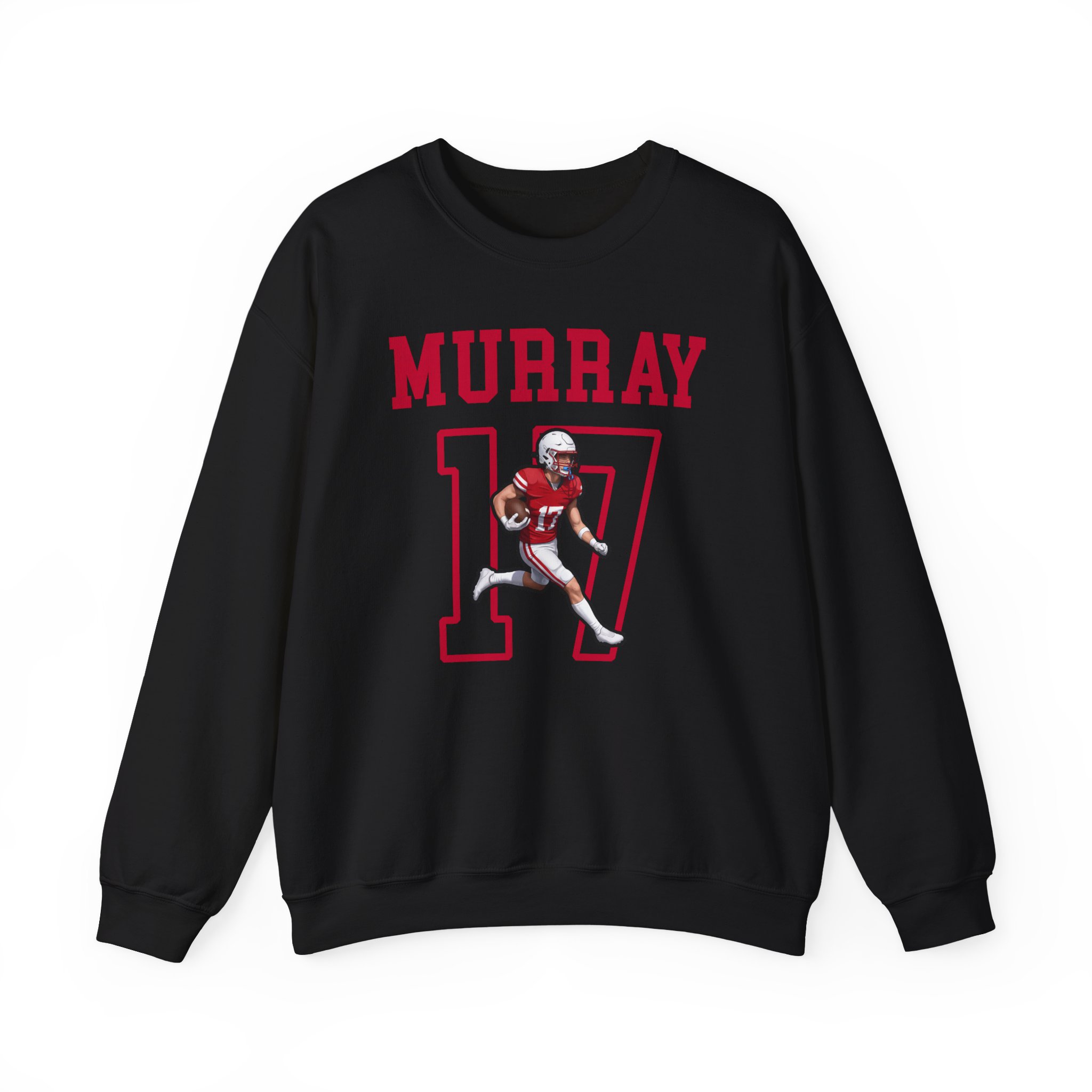 Crewneck Sweatshirt — character_shirsey in Black