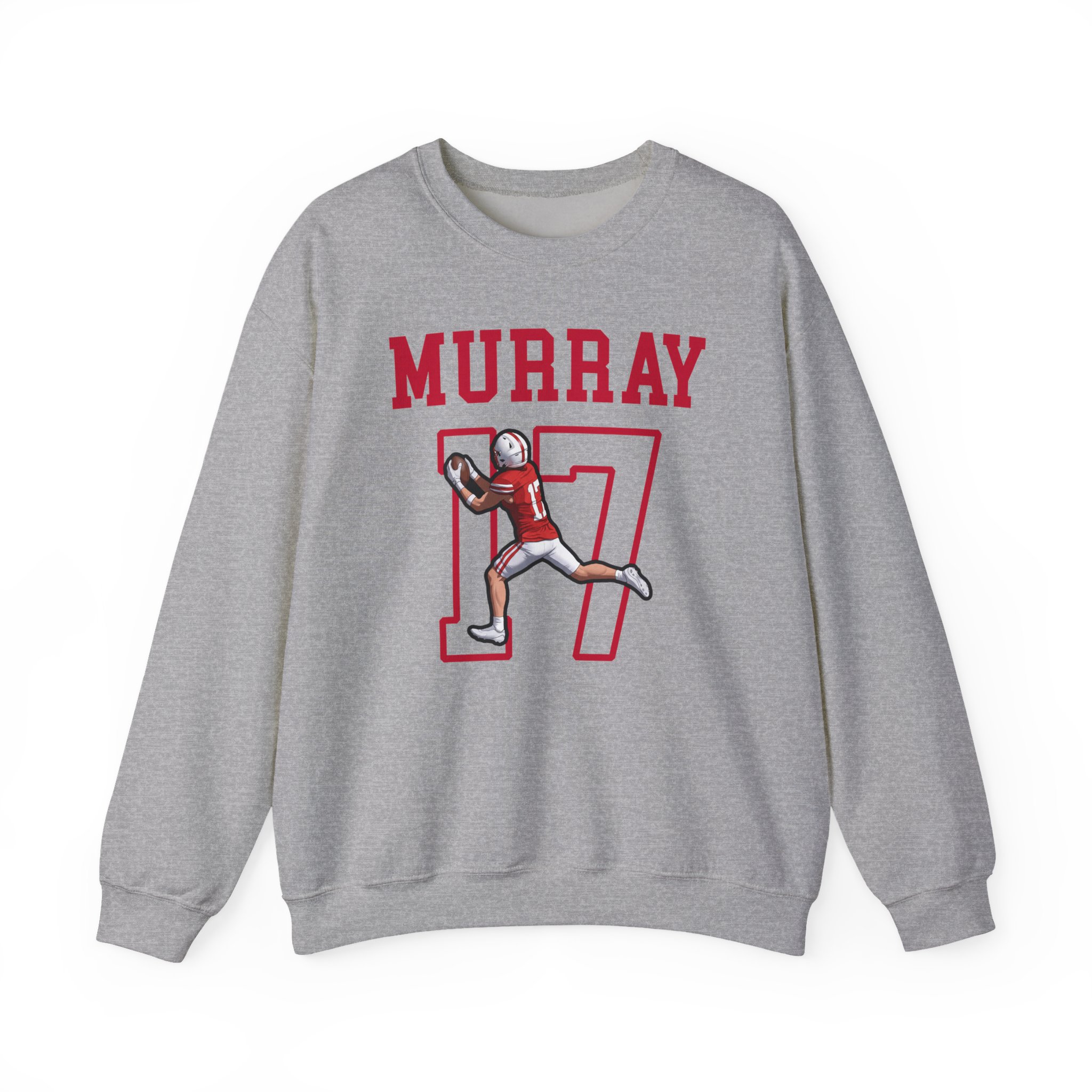Crewneck Sweatshirt — character_shirsey in Grey