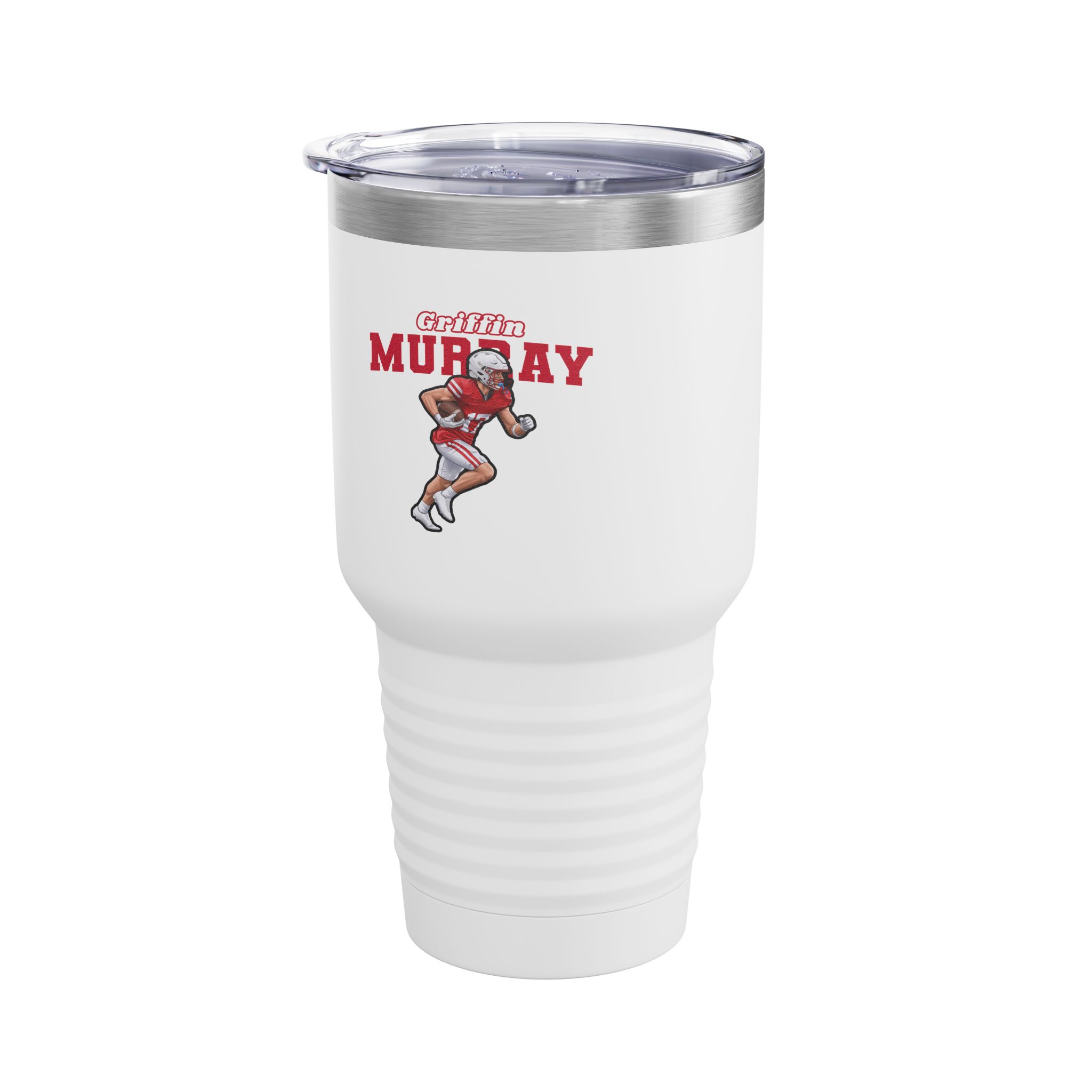 30oz Tumbler — character_name_arch in White