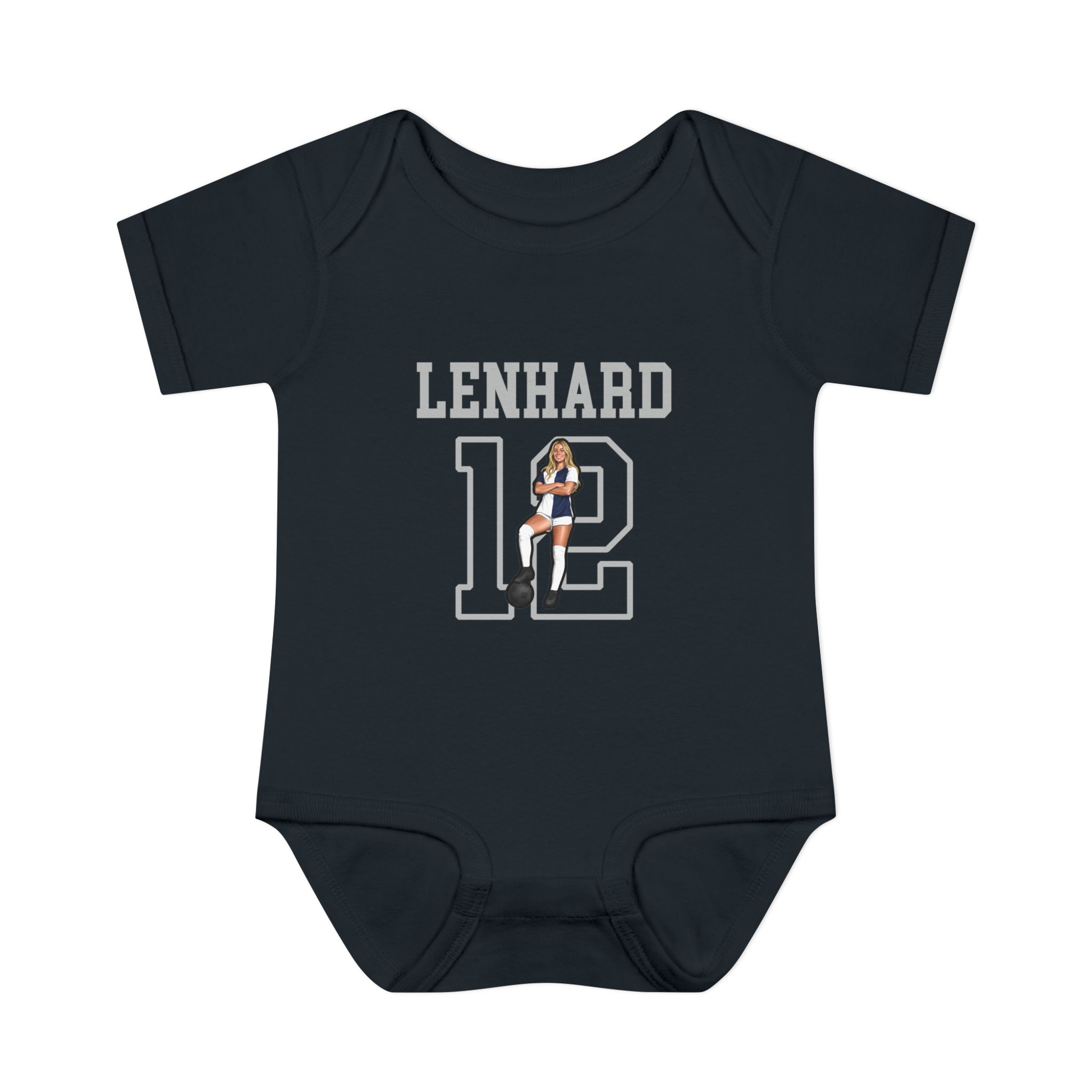 Baby Onesie — character_shirsey in Black