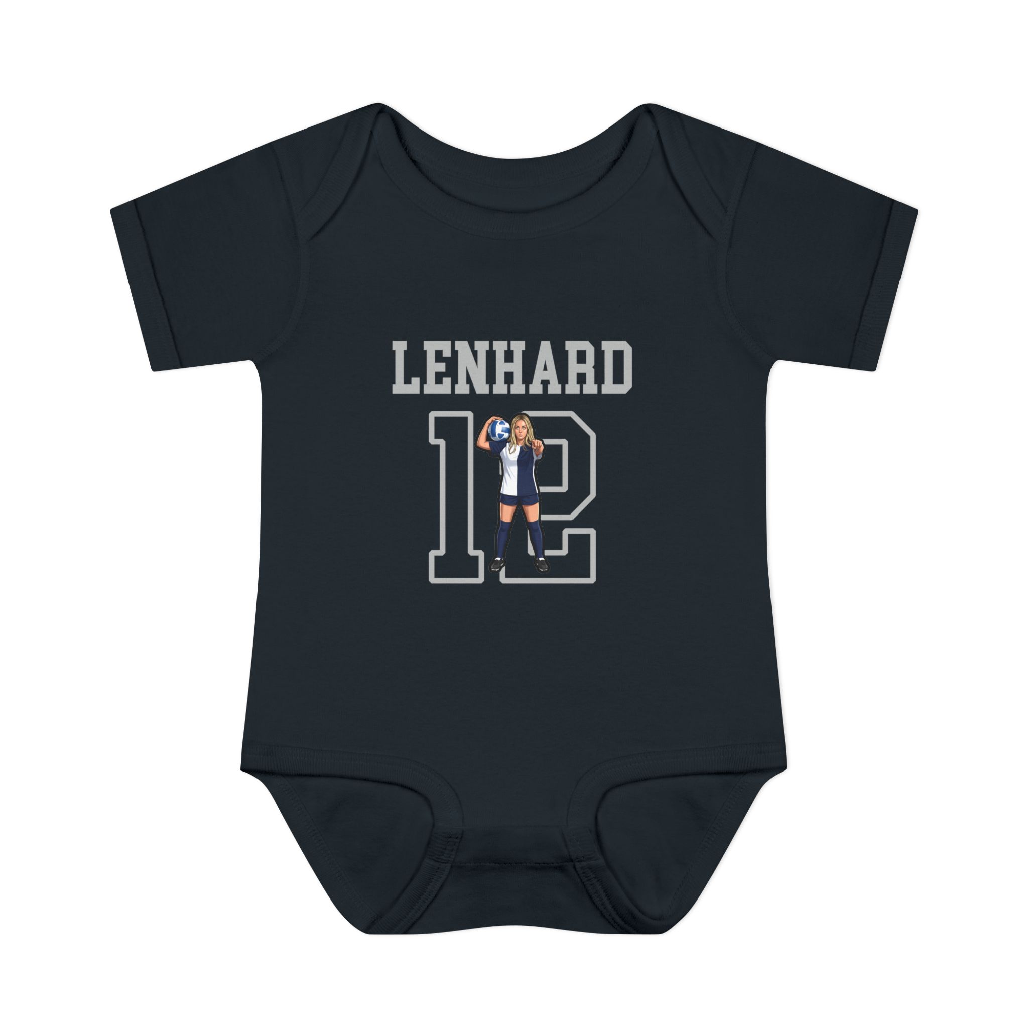 Baby Onesie — character_shirsey in Black