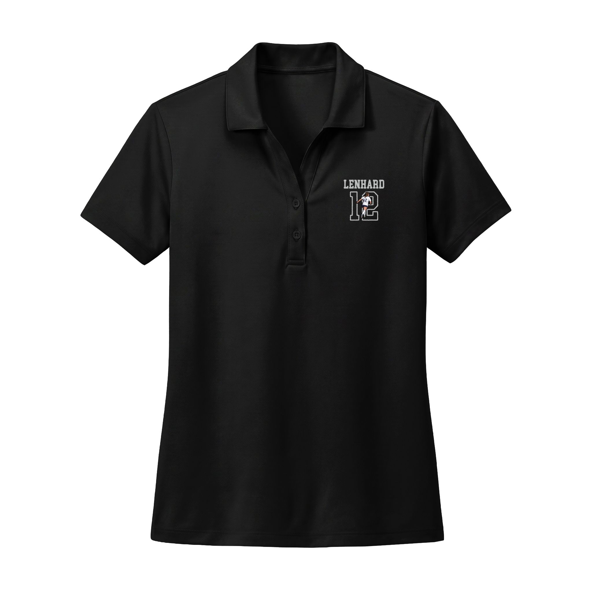 Women's Polo — character_shirsey in Black